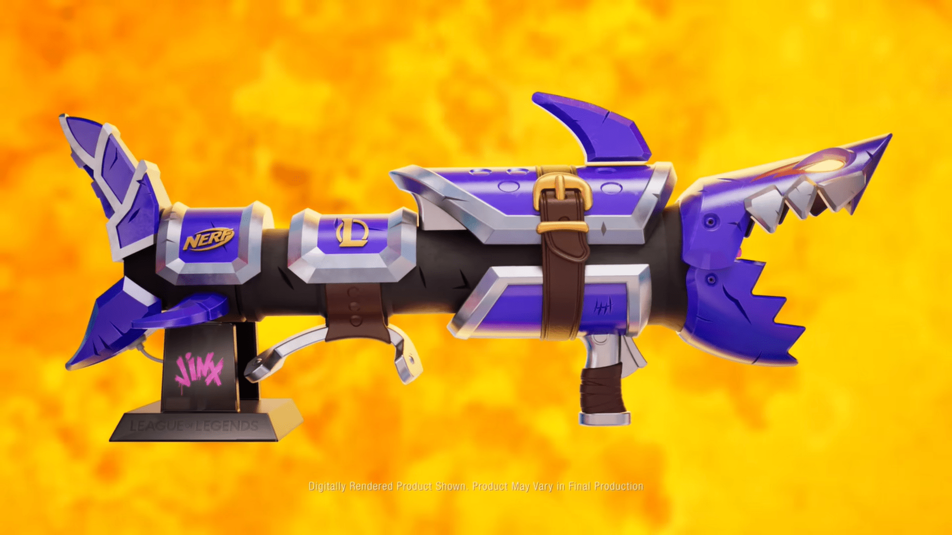 League of Legends' Jinx turns her Fishbone gun into a giant real