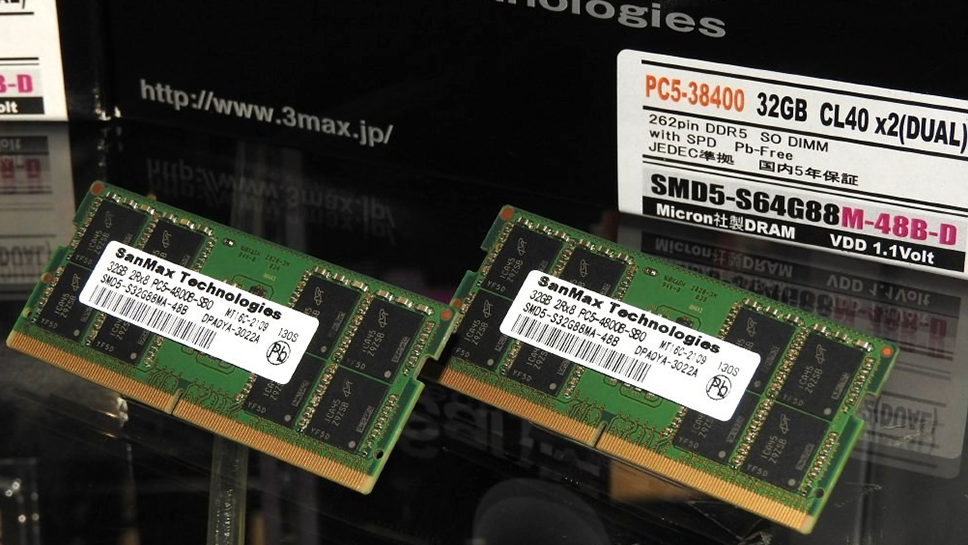 SanMax Technologies 32GB DDR５ DDR5 SO-DIMMs for Notebooks Demoed by SanMax | Tom's Hardware