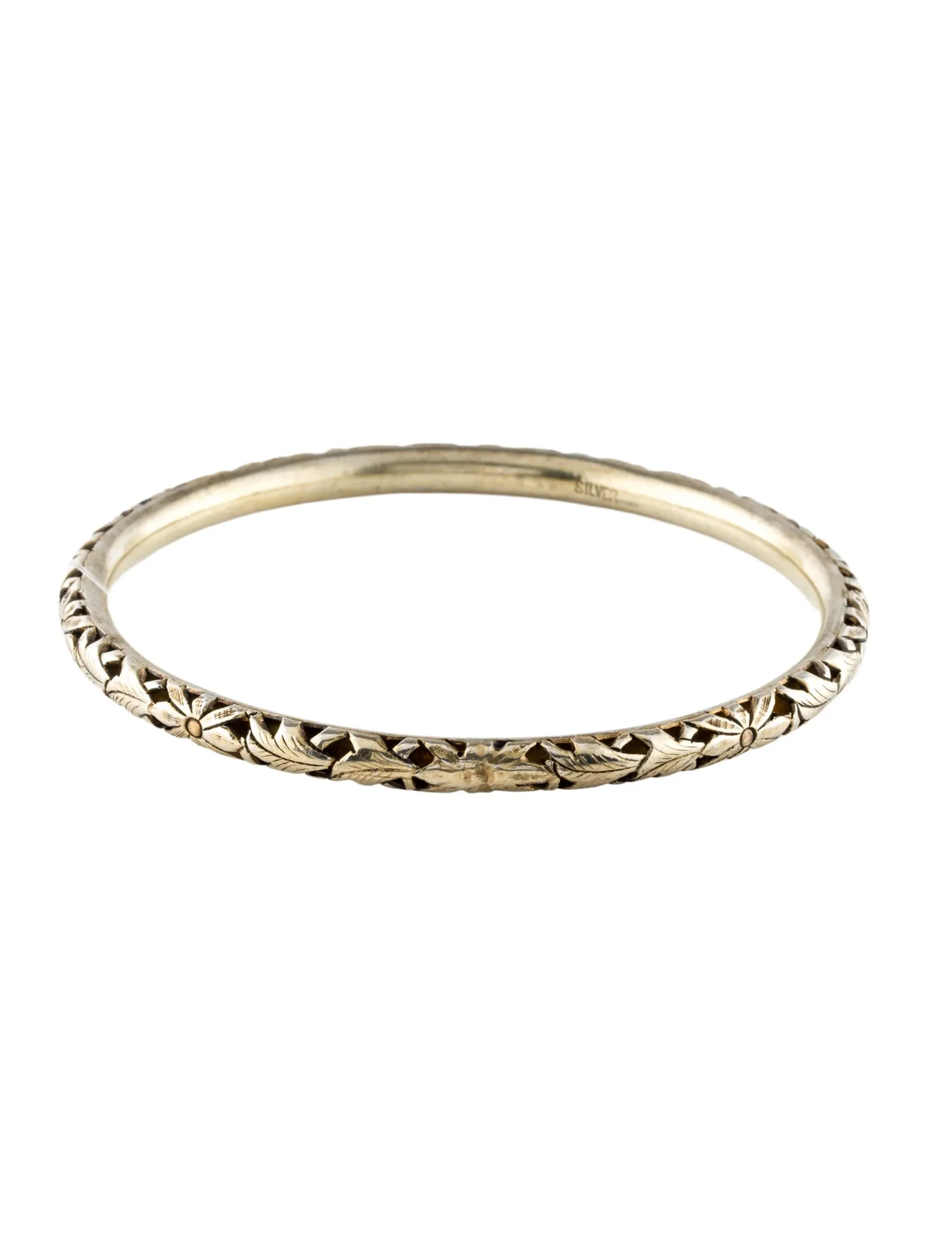 Vintage, Flower Bangle