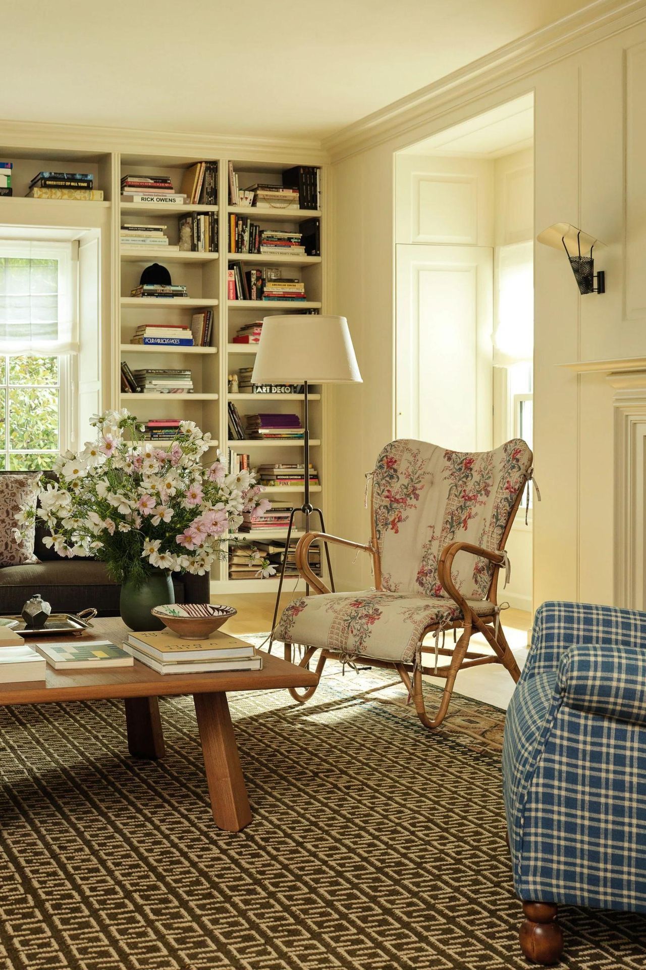 a spring cream bright living room by Heidi Caillier for Lulu and Georgia