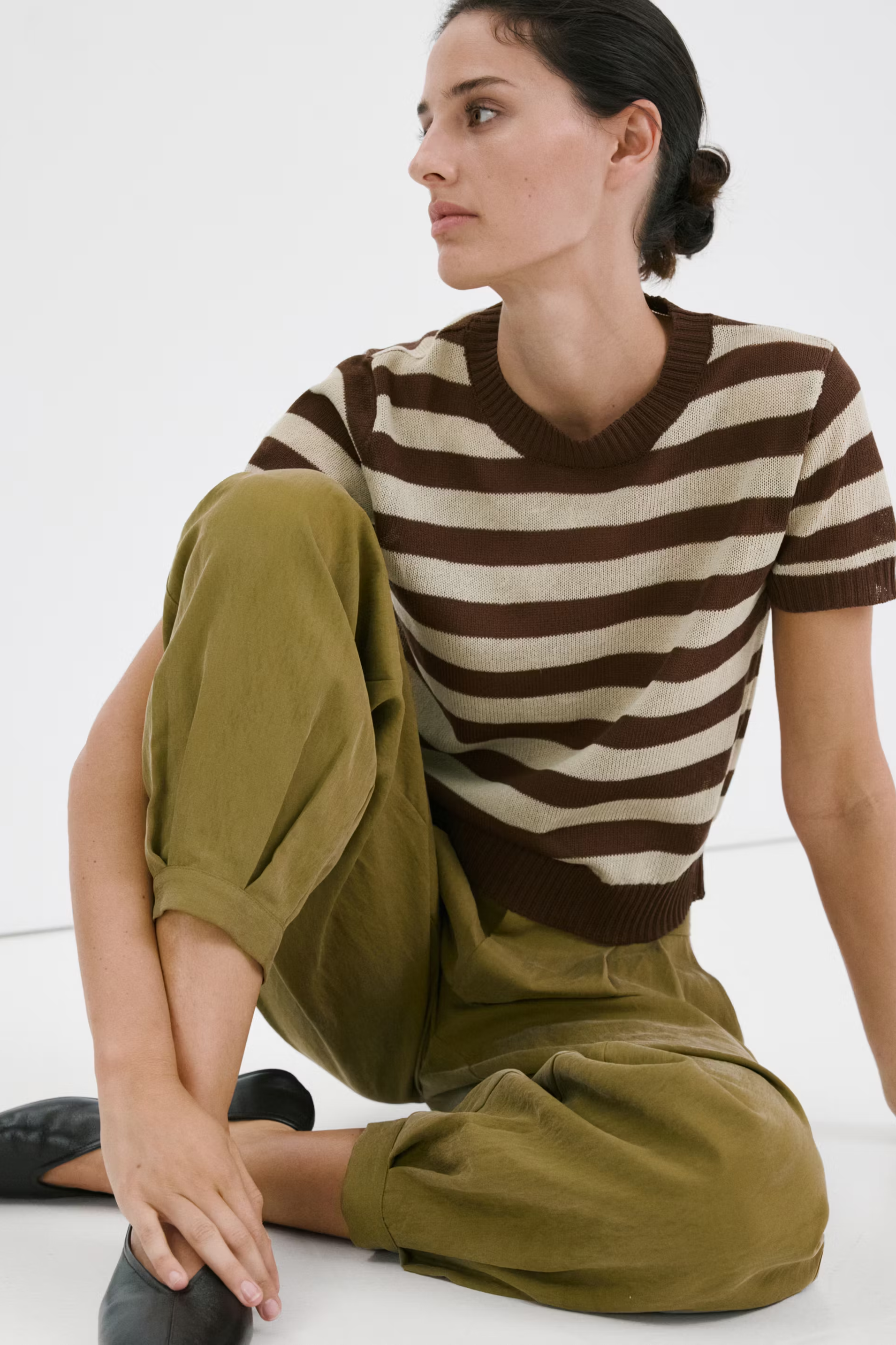 Mango, Crop Striped Sweater - Women | Mango Usa