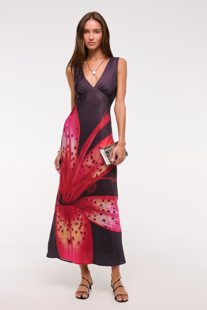 The A&f Julia Slip Cowl-Back Maxi Dress