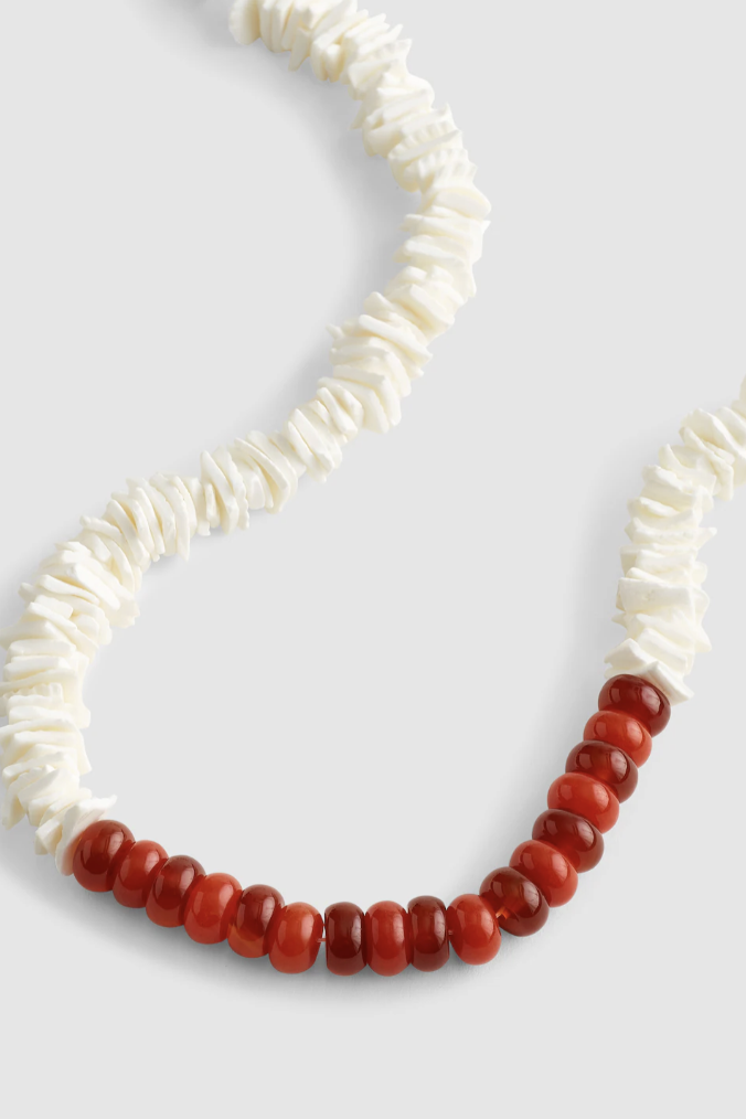 Madewell, Semiprecious Puka Shell Beaded Choker Necklace