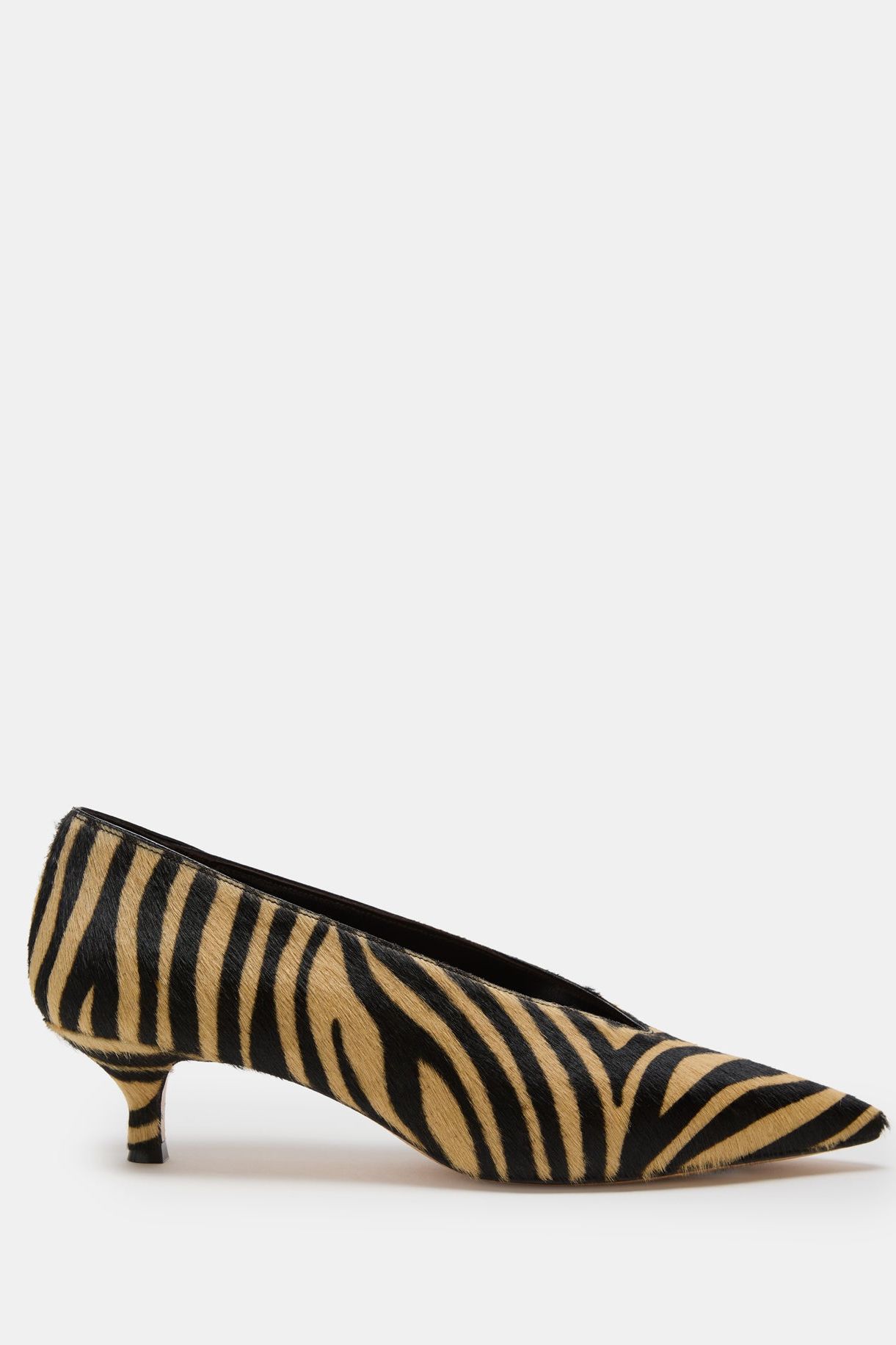 Babouche Kitten/ Zebra Calf Hair