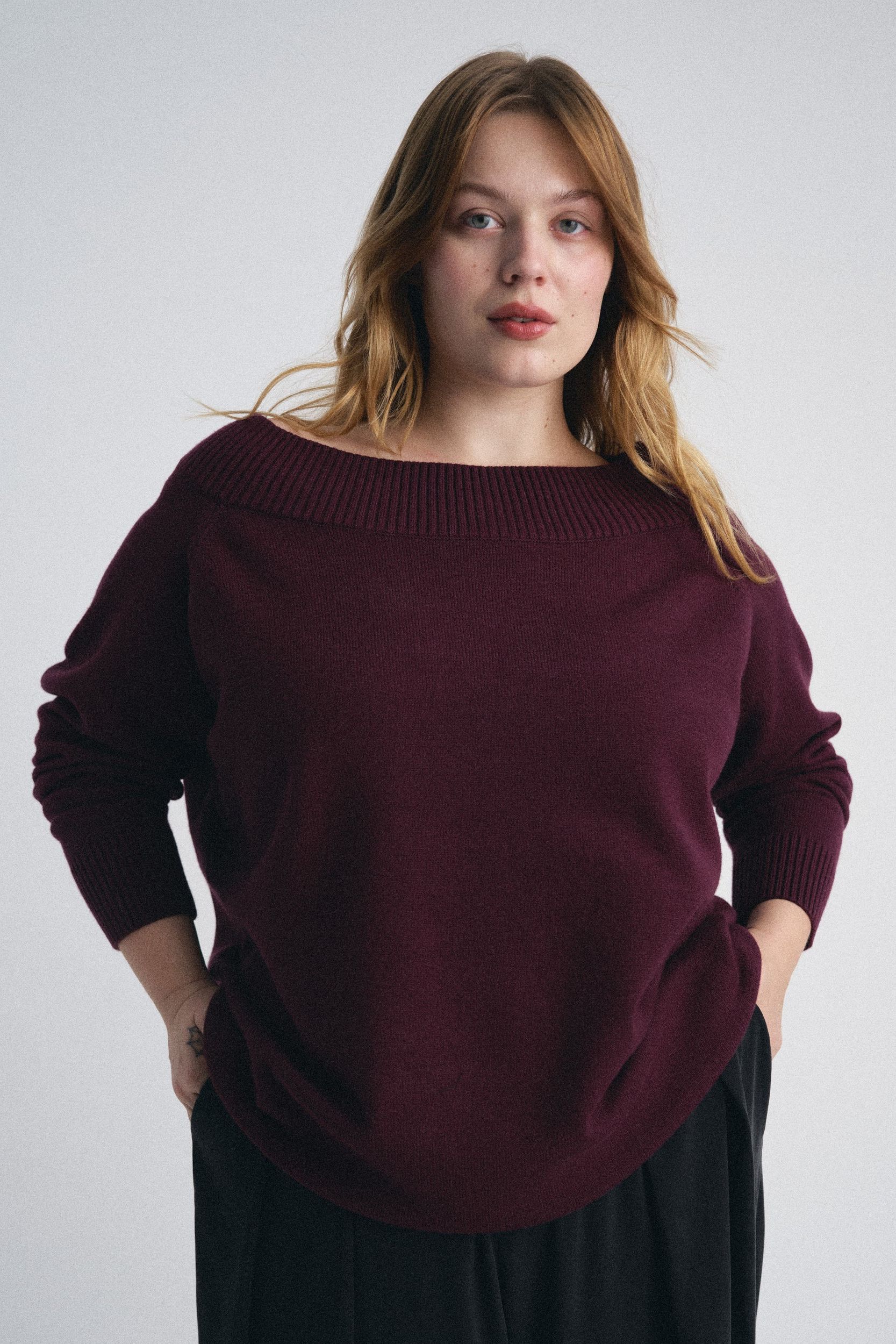 Universal Standard Noomi Cold Shoulder Sweater
