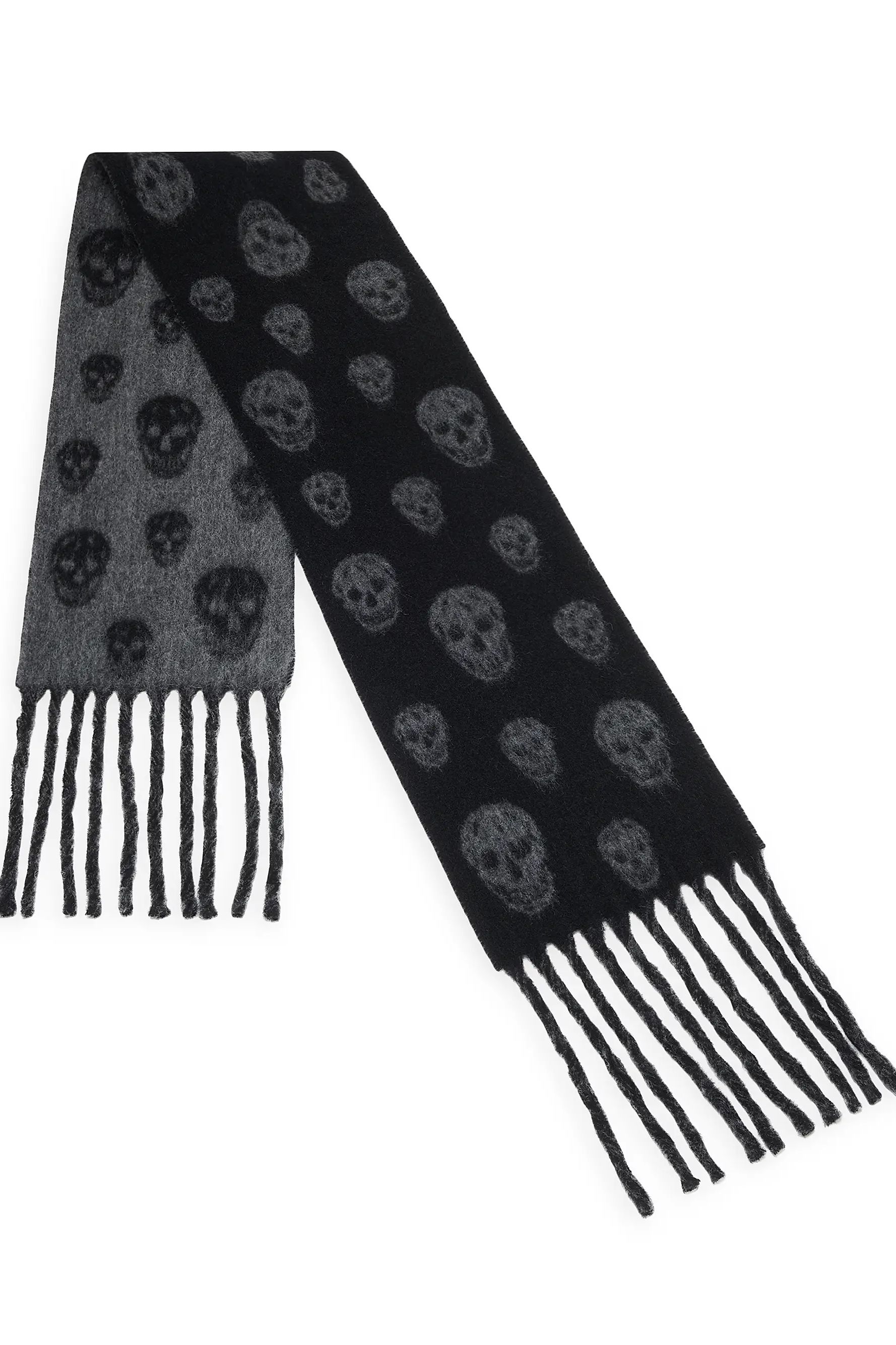 McQueen Cozy Classic Skull Scarf