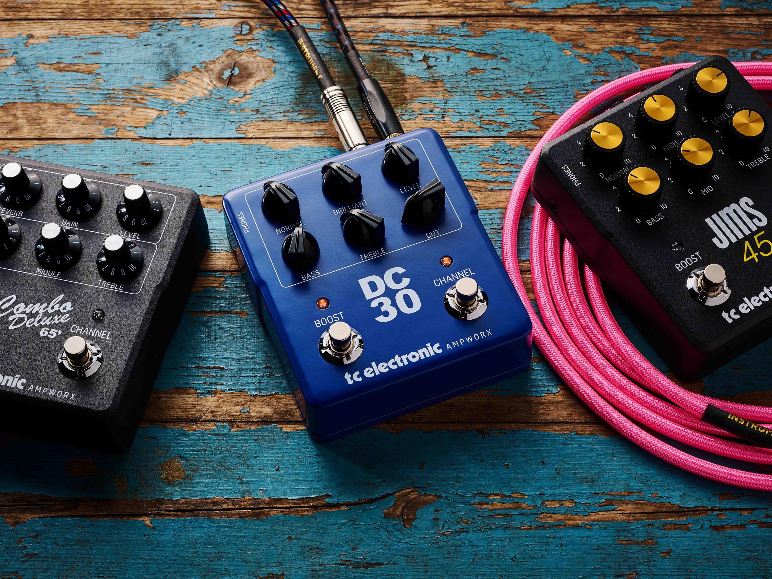 TC Electronic Ampworx Vintage Series Combo Deluxe 65', DC30, and