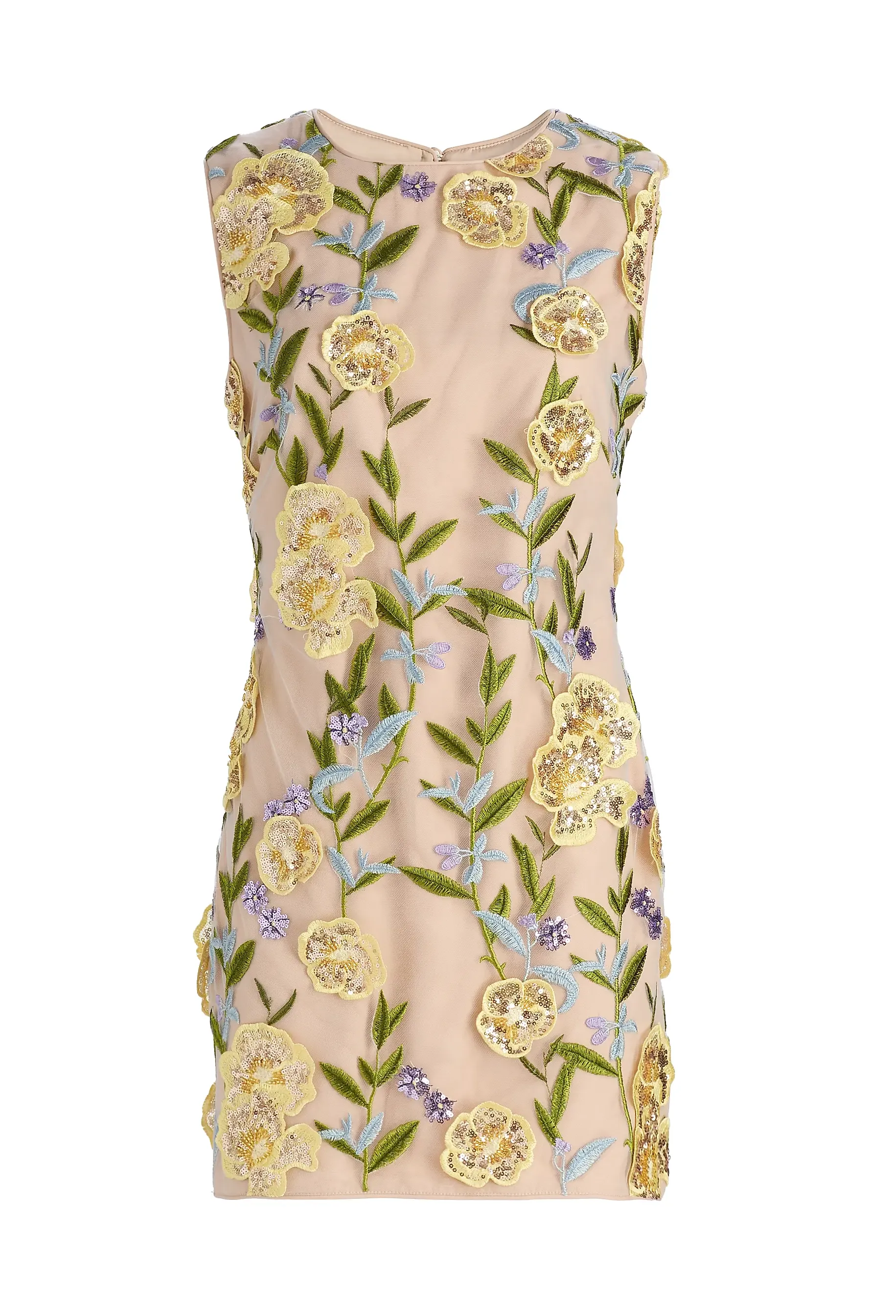 Ivette Sequin-Embroidered Minidress