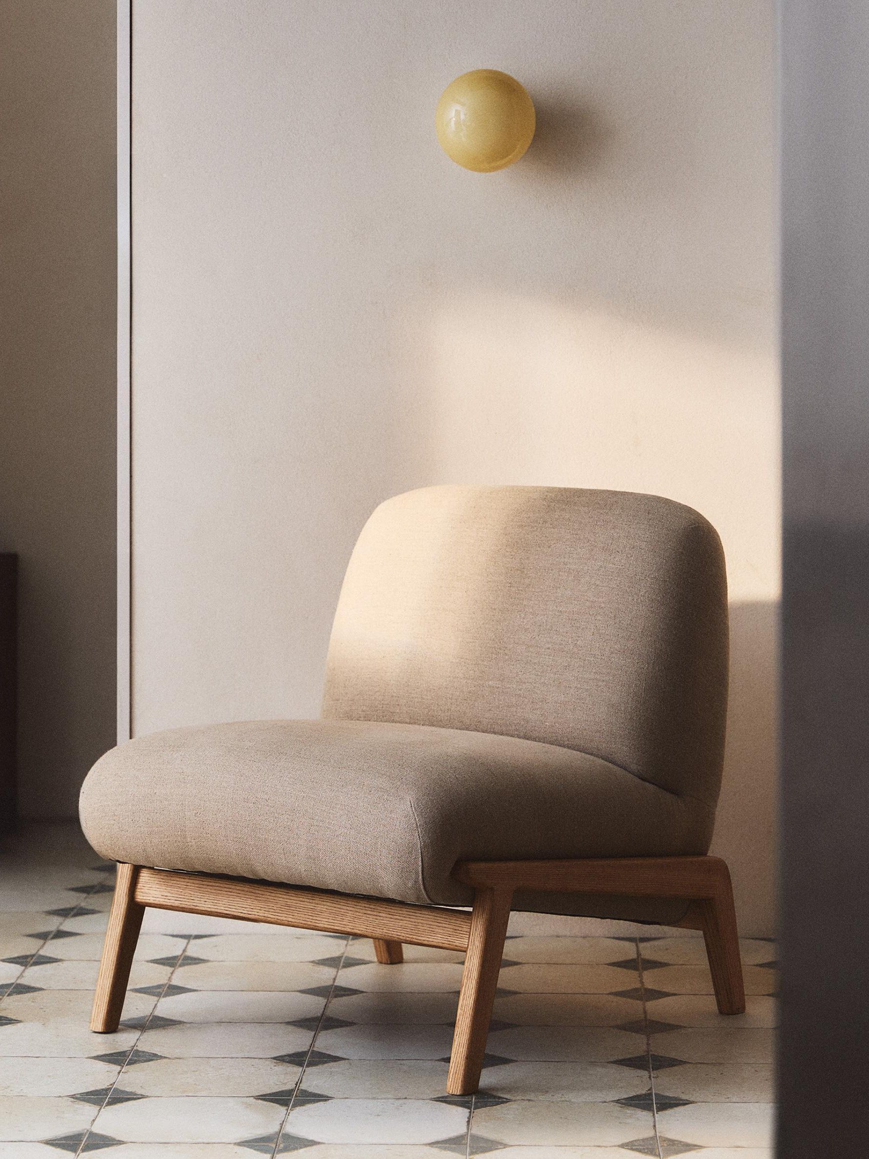 Accent Chair Upholstered in Linen