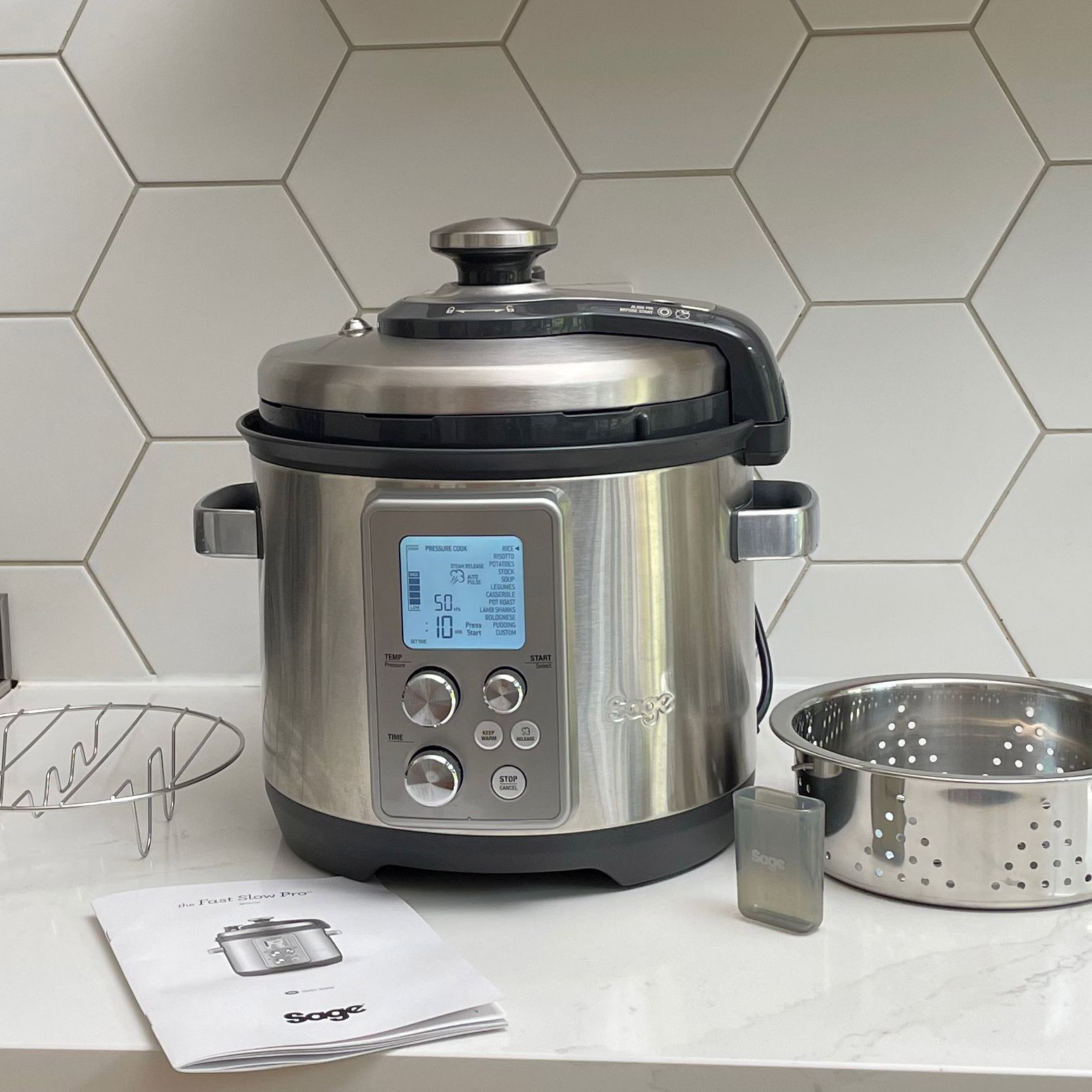 Bridge Pro Cooker Air Fryer Breville Fast Slow Pro Pressure Cooker - 6 Quart Multi ...