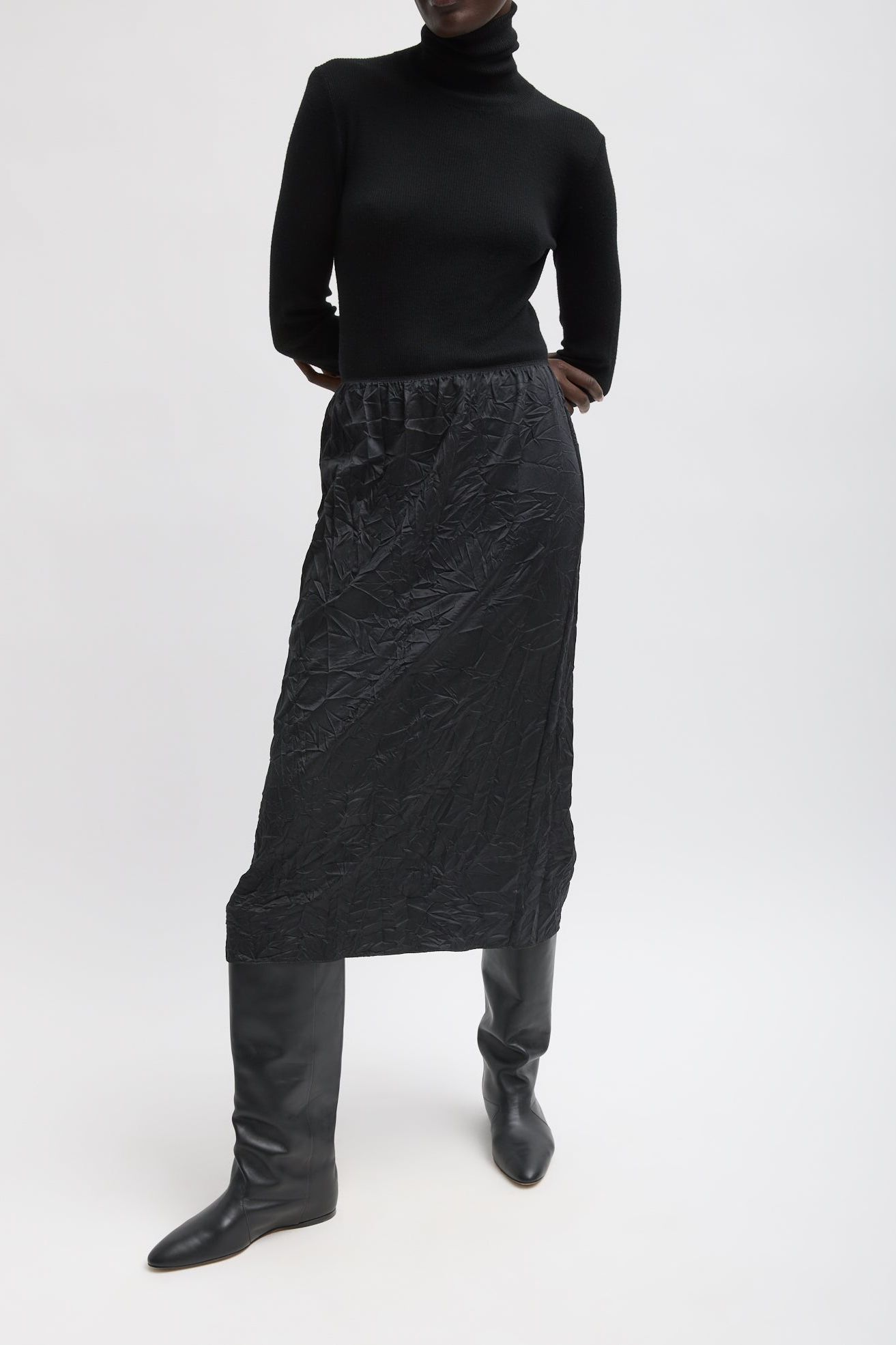 Tech Crush Slip Skirt - Black / Xxs / F125tc5338