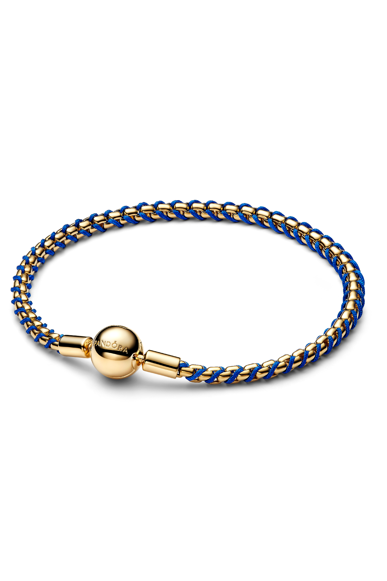 Blue Cord Box Chain Bracelet