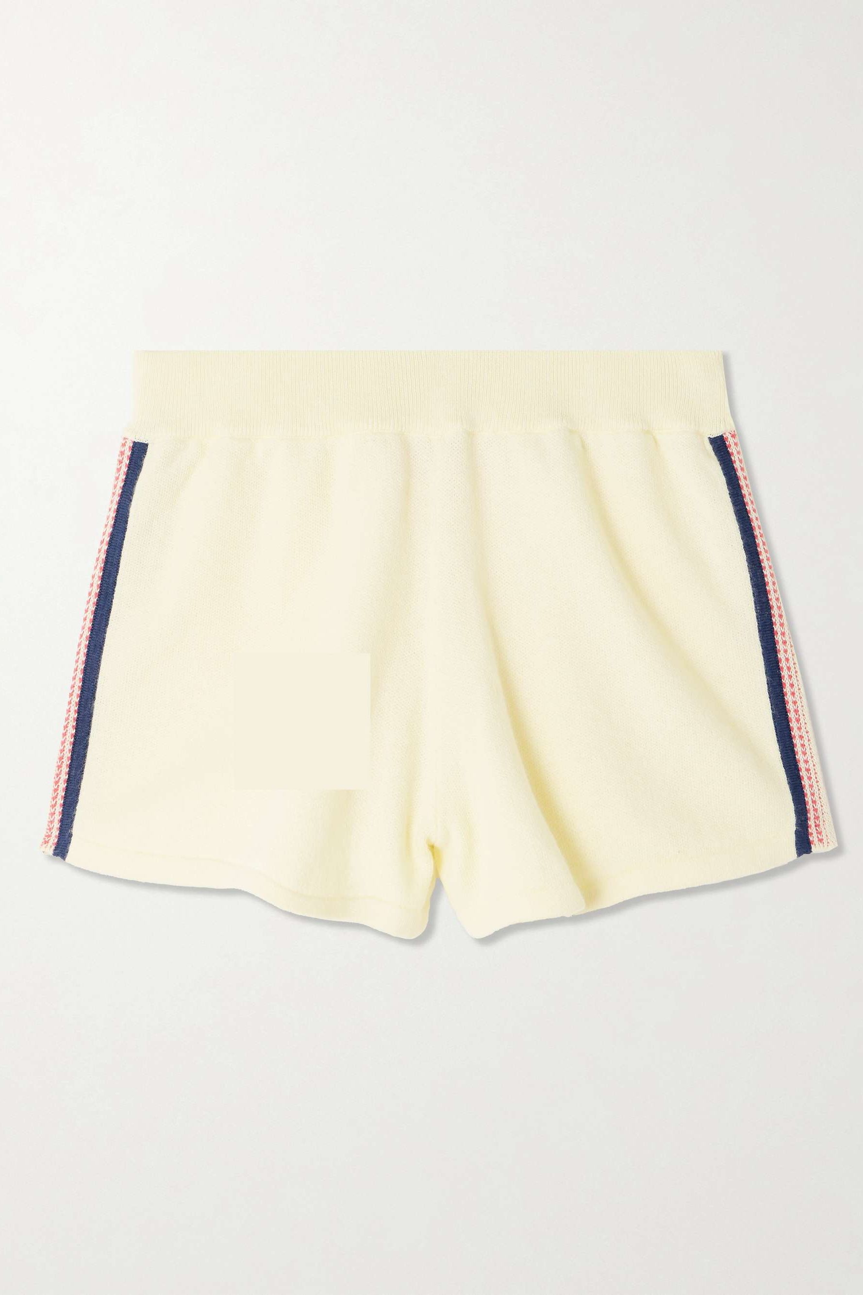 Runner Striped Cotton and Cashmere-Blend Shorts