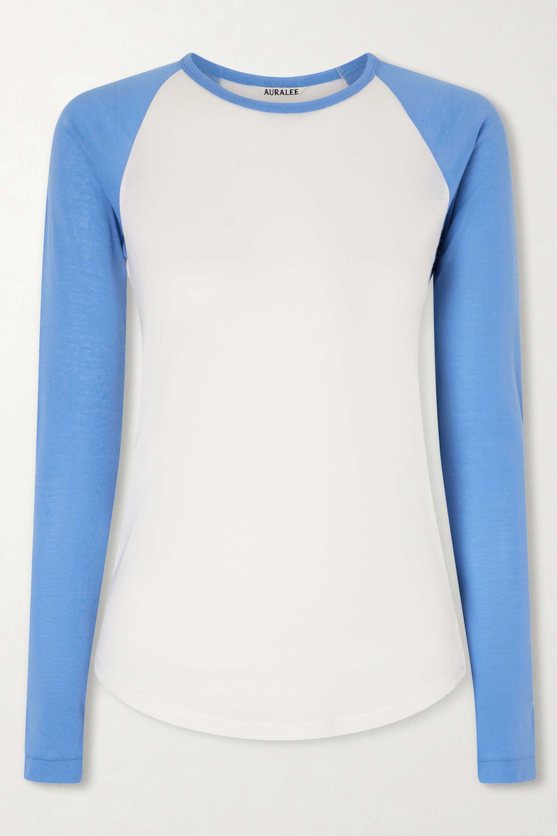 Two-Tone Cotton-Jersey T-Shirt