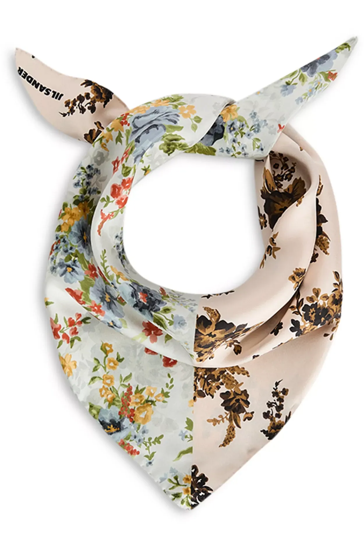 Printed Silk Foulard Scarf