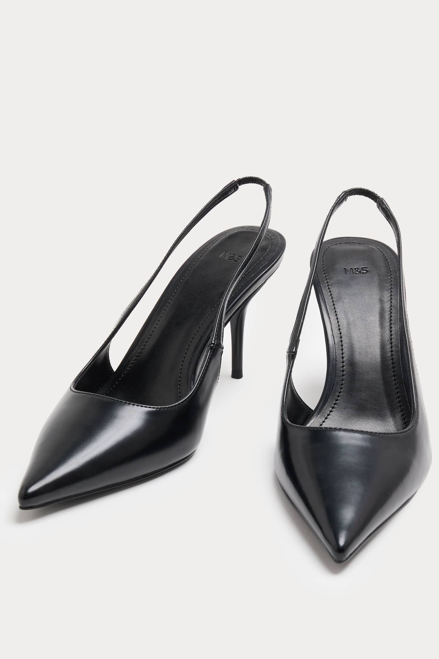 Stiletto Heel Pointed Sling Back Shoes