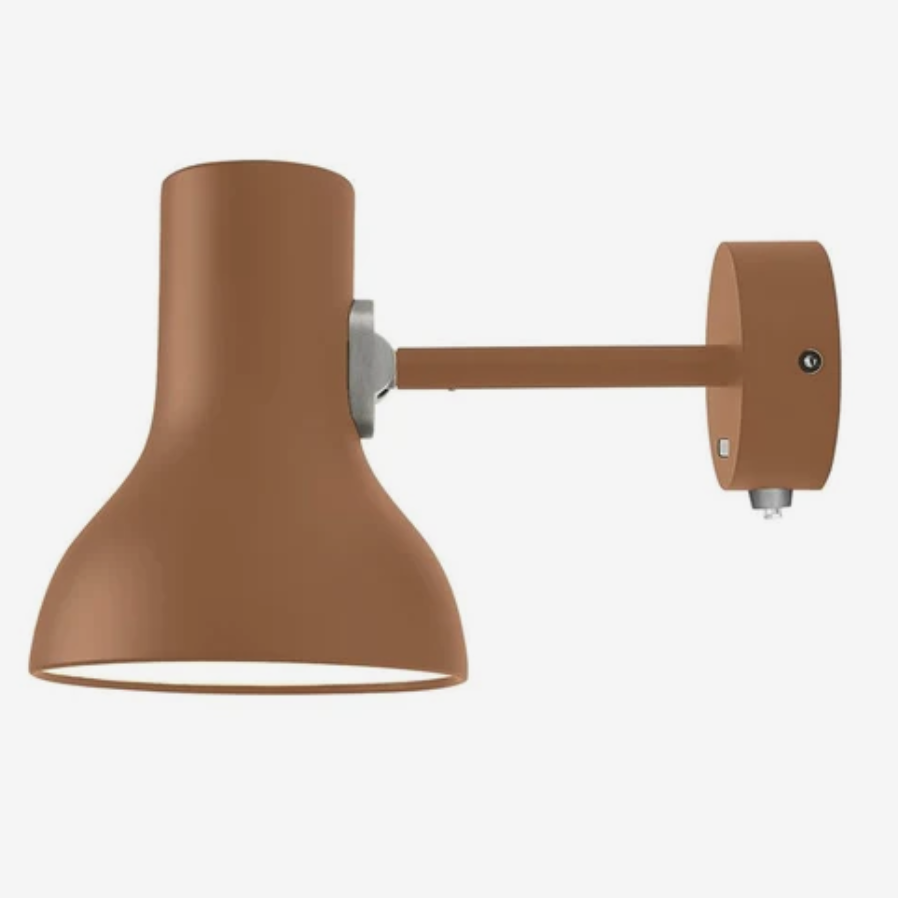 Anglepoise Type 75 mini wall light in terracotta colour