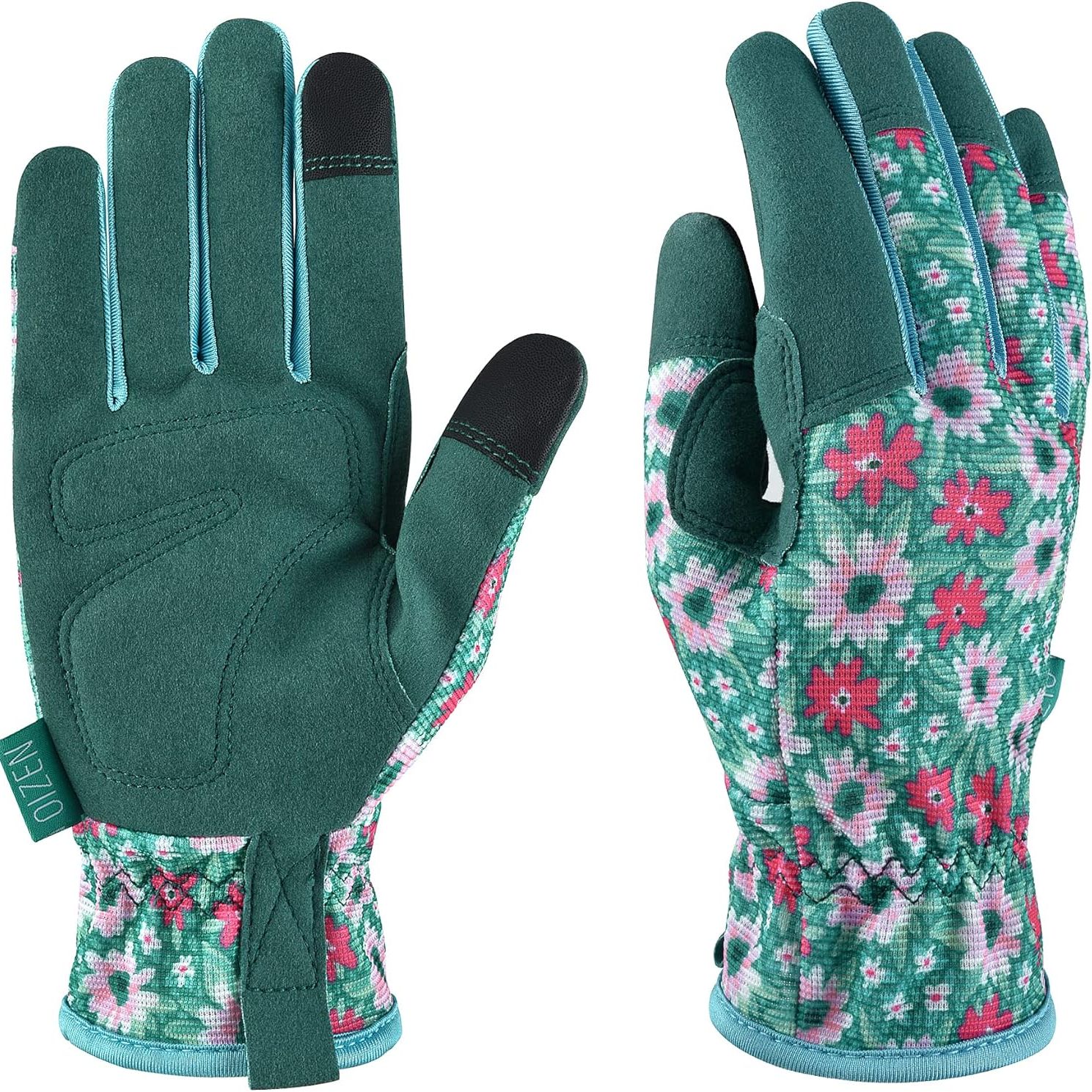 Oizen Gardening Gloves for Women and Men, Garden Gloves With Touch Screen, Thorn Proof Puncture Resistant Working Gloves, Gardening Gifts for Women, Size Large