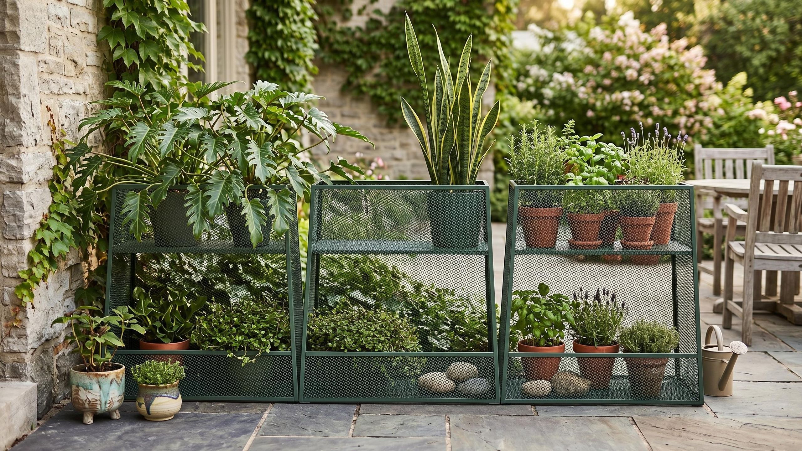 This IKEA Plant Stand Is a Perfect Patio Privacy Screen