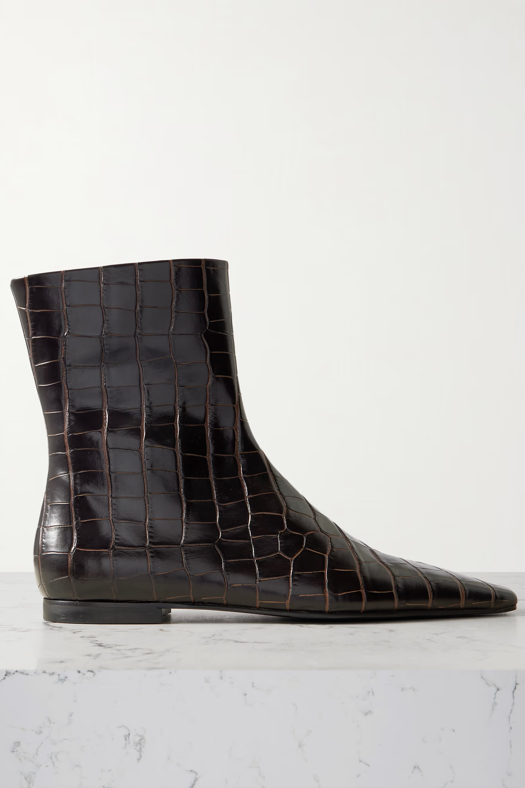 Toteme , Croc-Effect Leather Chelsea Boots