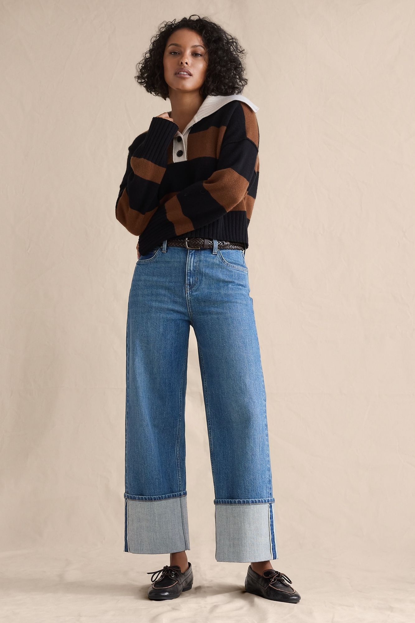 High-Rise Stovepipe Straight Leg Jean