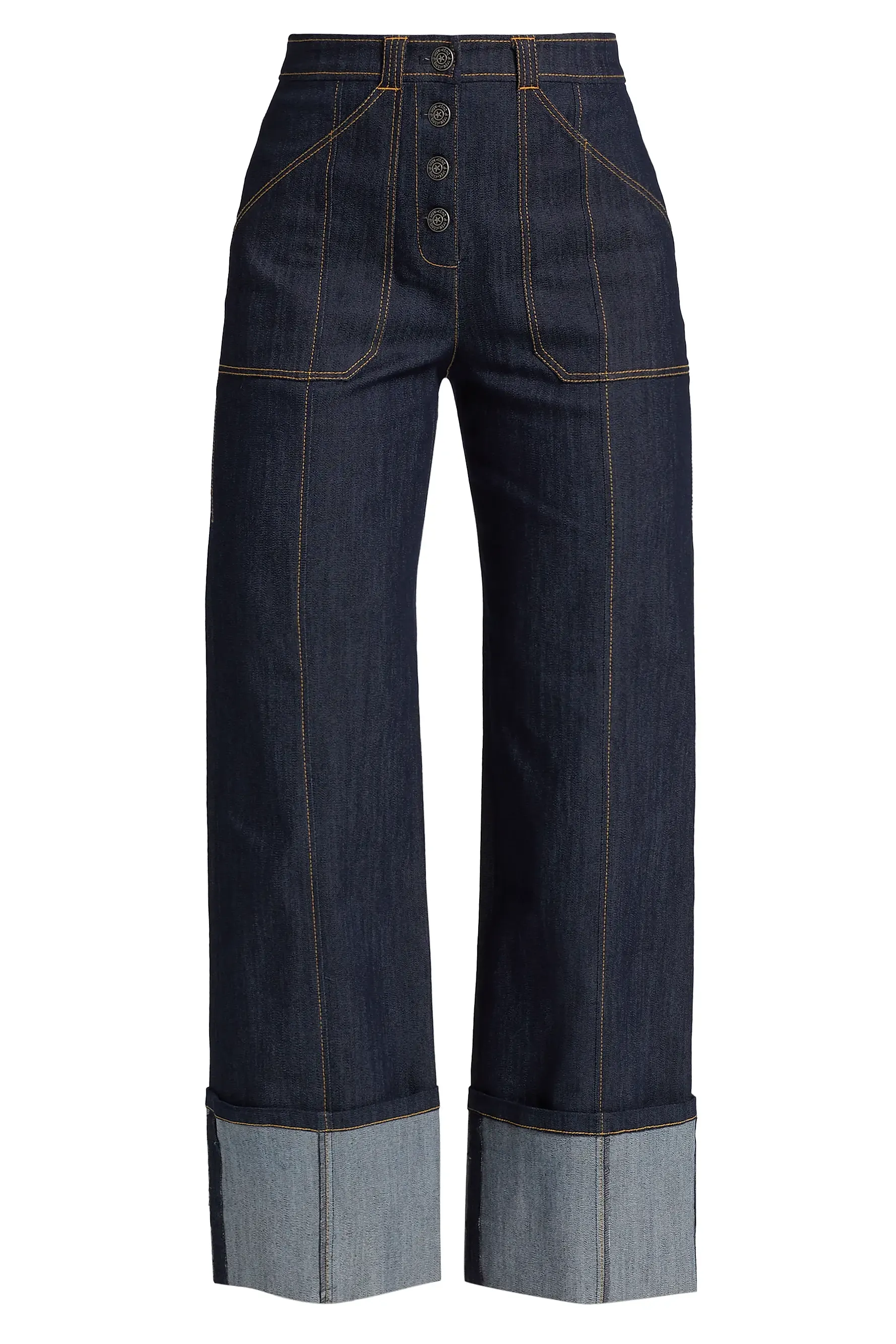 Benji Cuffed Wide-Leg Jeans