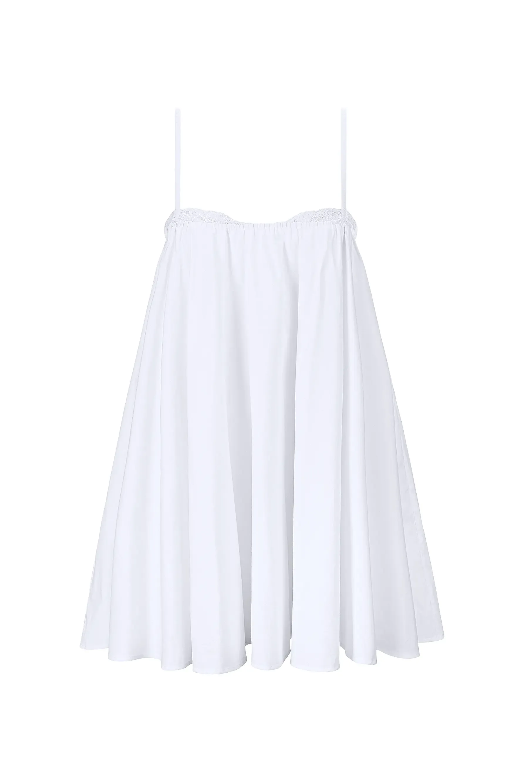 Cecily Stretch-Cotton Babydoll Minidress