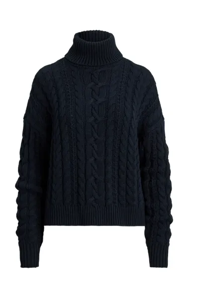 Ralph Lauren , Cable-Knit Turtleneck Sweater
