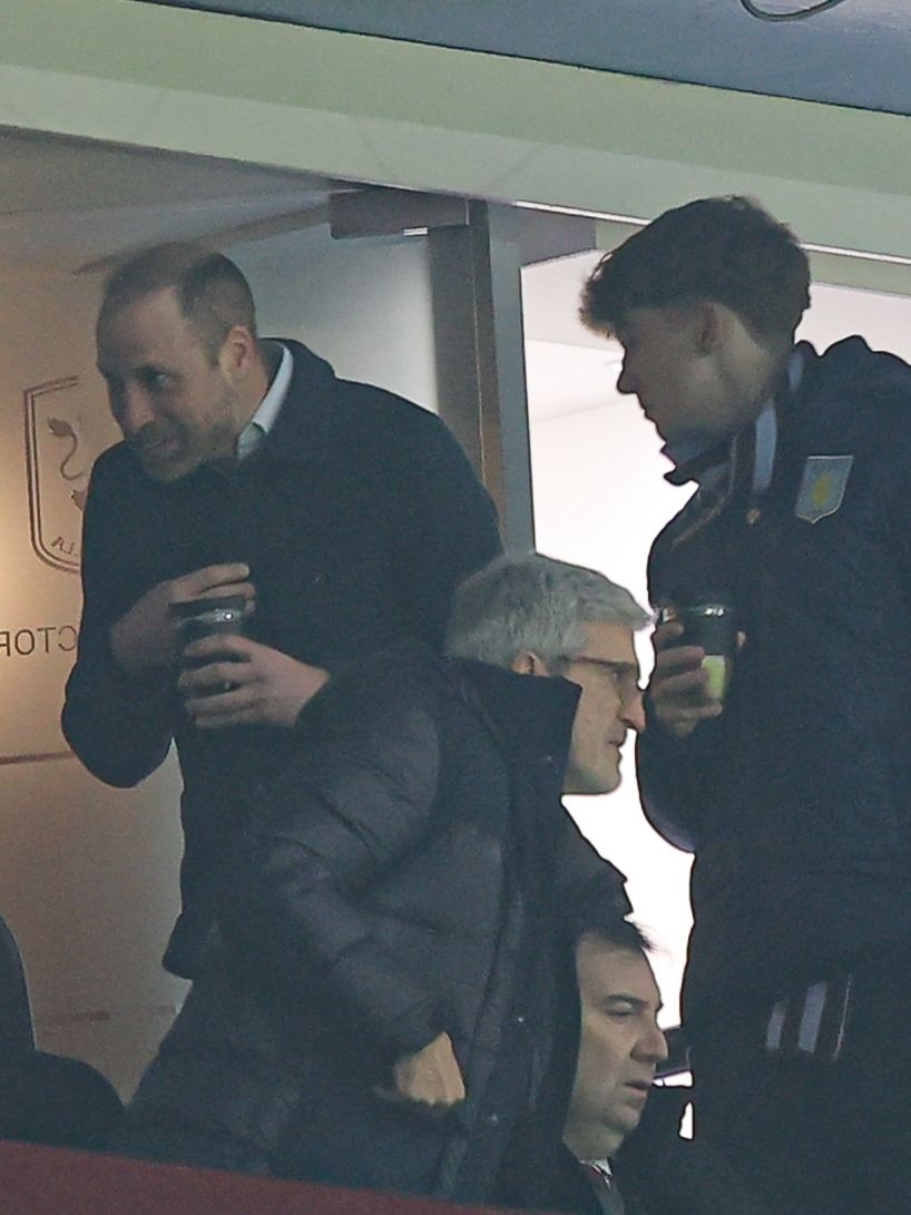 HRH William, Prince of Wales, during the UEFA Europa League 2025/26 League Phase MD8 match between Aston Villa FC and FC Salzburg