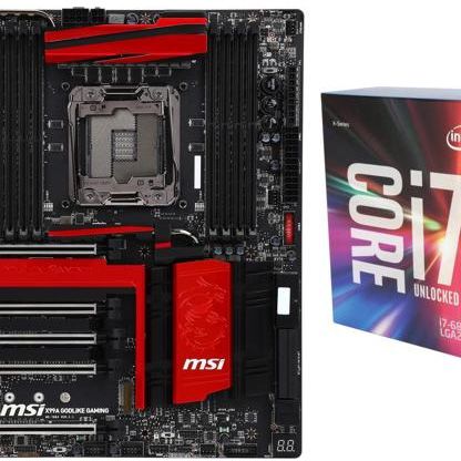 CORE i7 6850k + MSI X99-S01 セット Get a beastly Core i7-6850K and MSI Gaming X99A Godlike