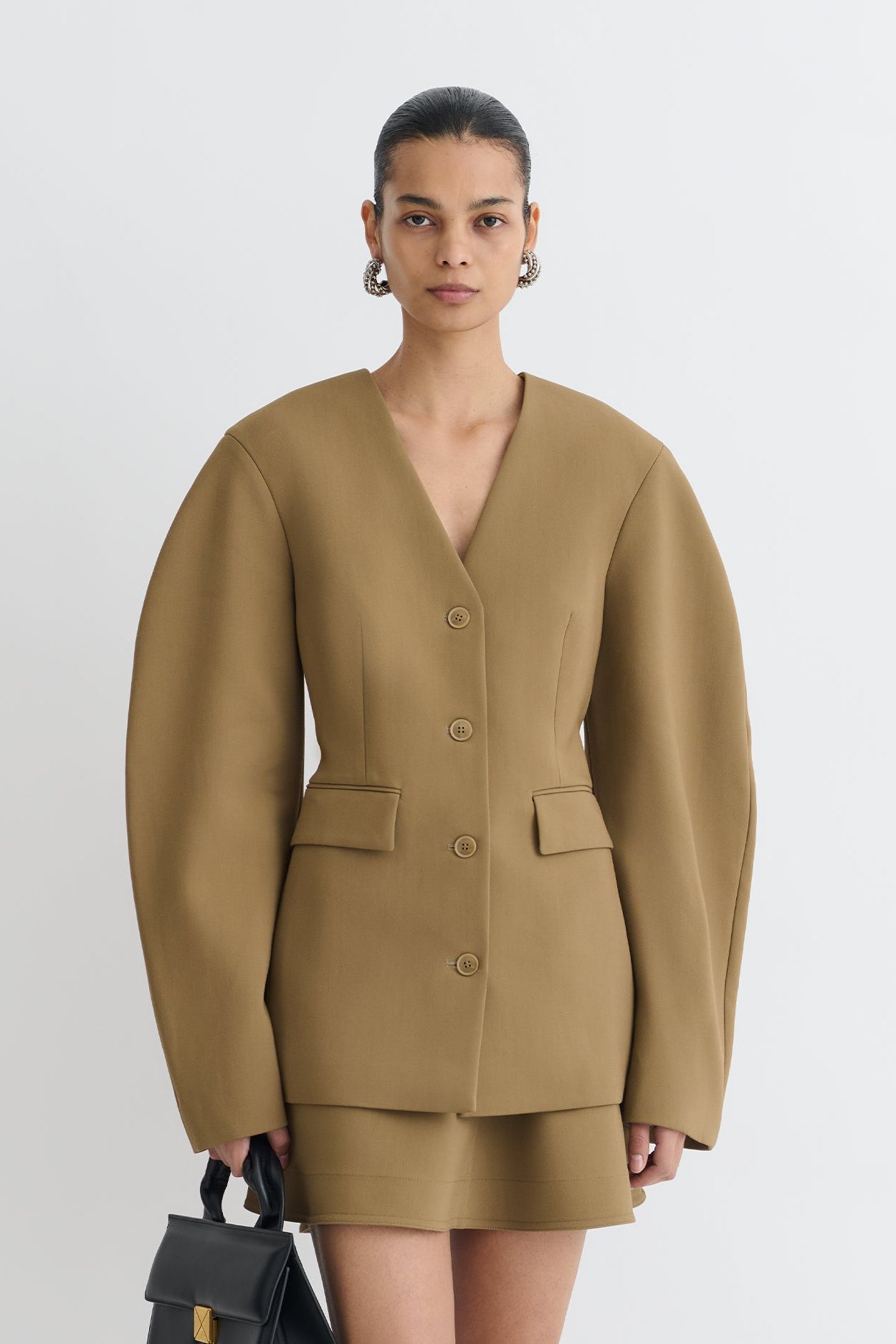 Kaori - Elongated Blazer - Brown