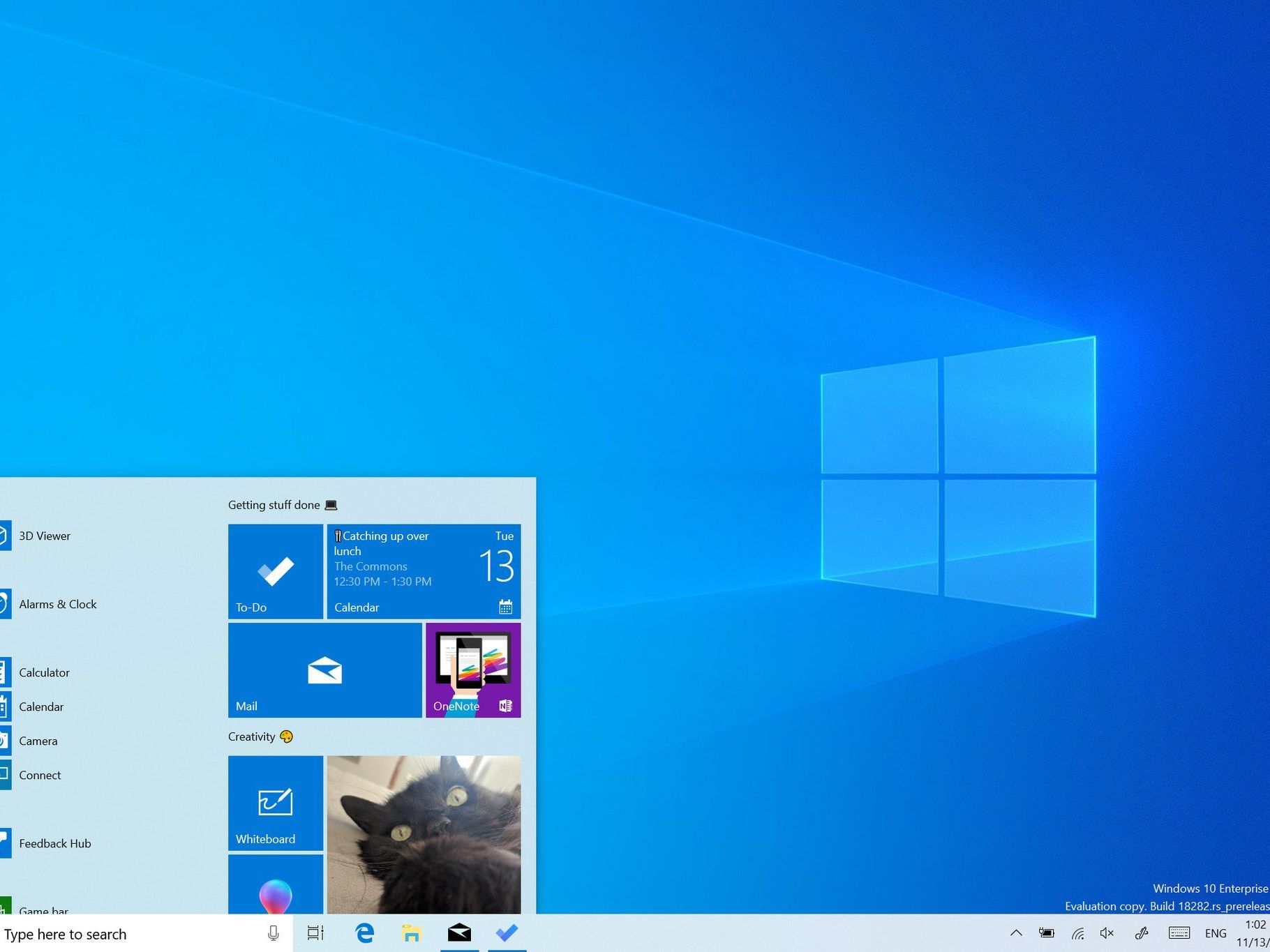Microsoft rolls out Windows 10 19H1 build 18282 with new light