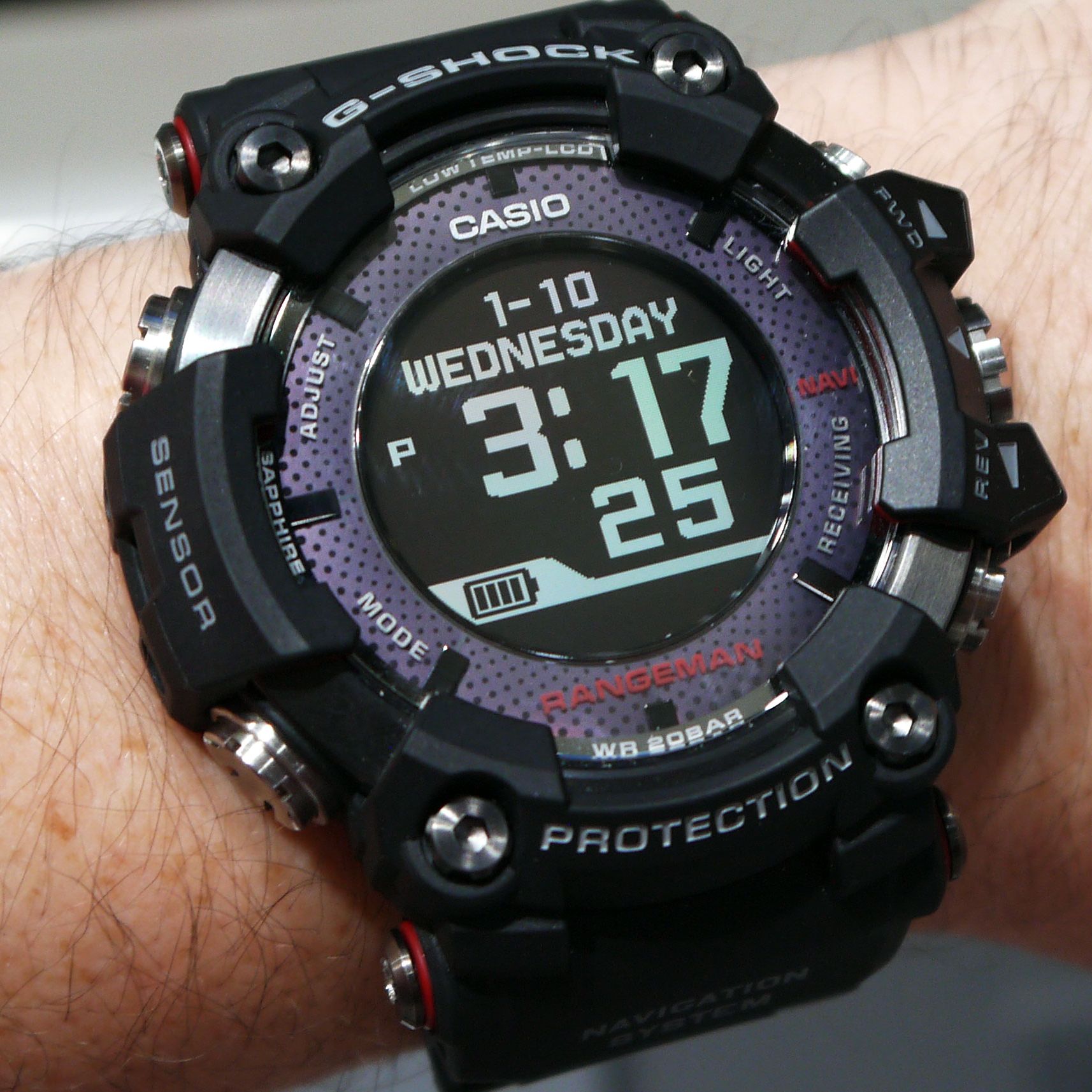 GW9400-1 | Black Triple Sensor Rangeman Men's Watch G-SHOCK