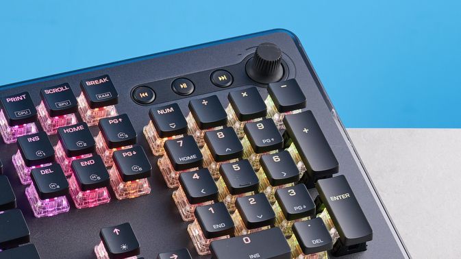 A black Turtle Beach Vulcan II Max keyboard