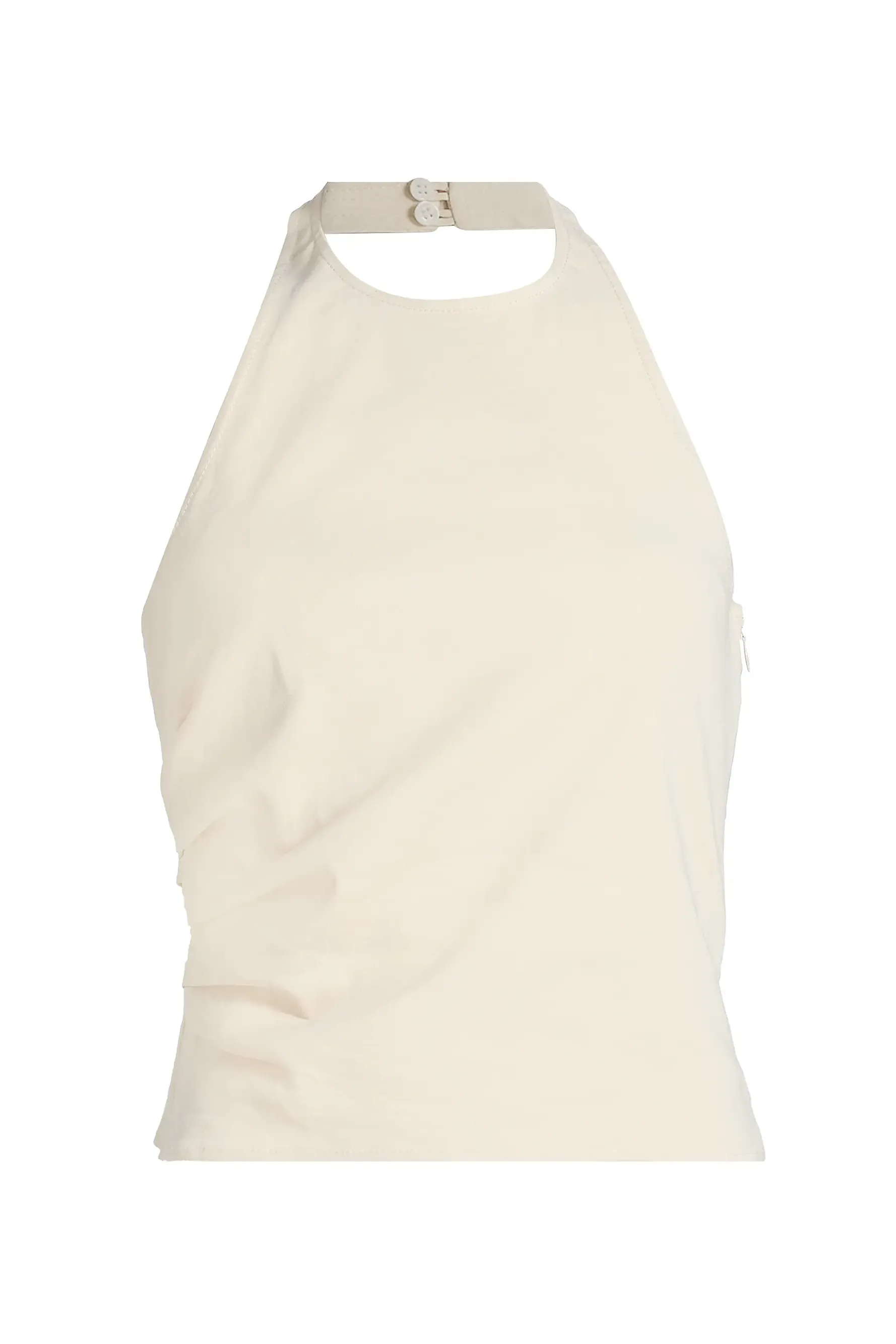Sylvie Linen-Blend Halterneck Top