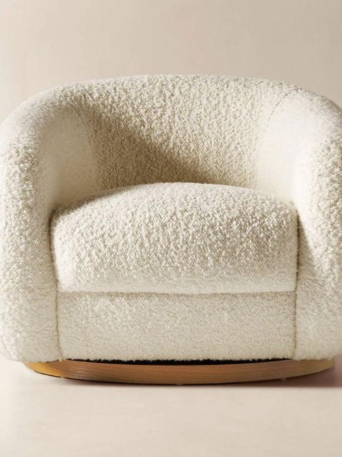  Boucle Swivel Chair