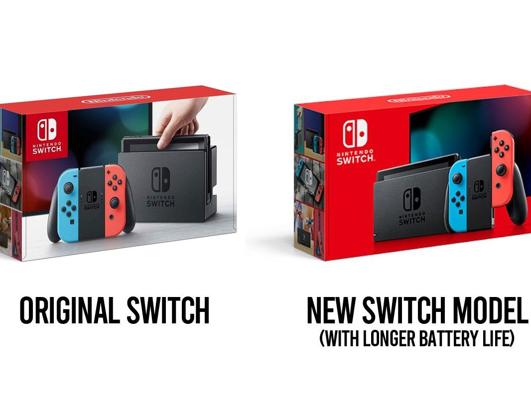 New Nintendo Switch model with longer battery life has different