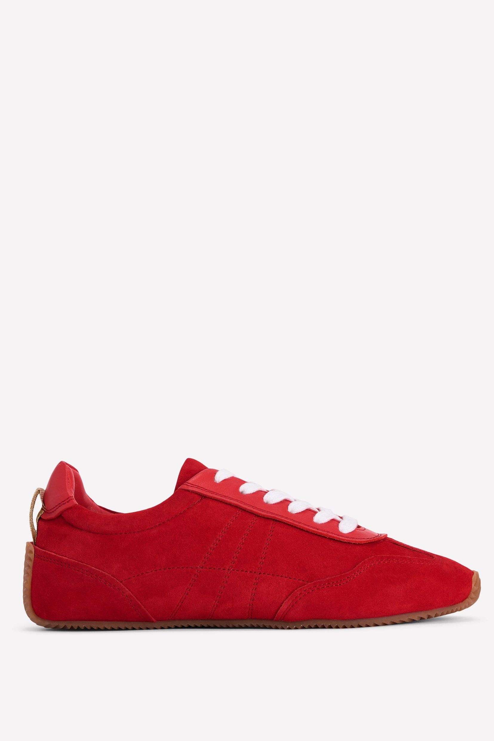 Delphine Slim Sole Trainers-Red