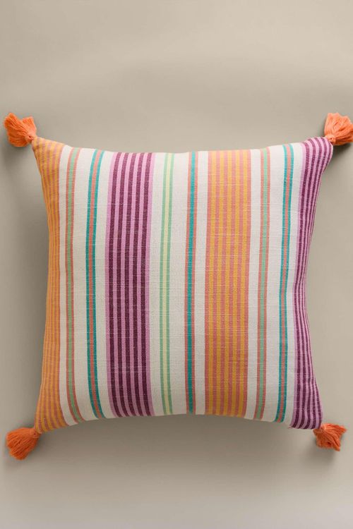Pure Cotton Woven Striped Outdoor Cushion