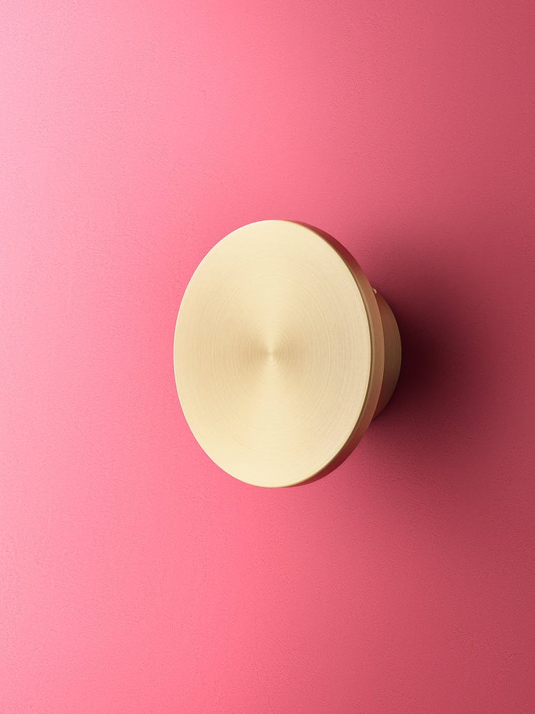 Smaller Helios Ip44 Wall Light in Brushed Gold Aluminium