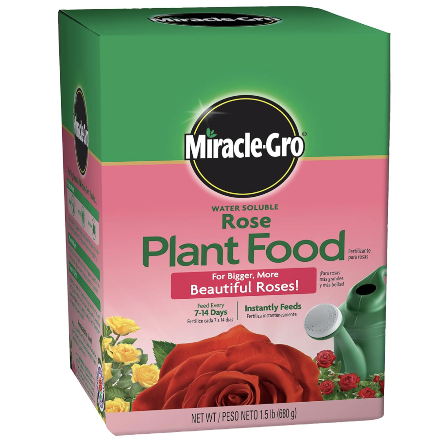 Miracle-Gro Water Soluble Rose Plant Food, 1.5 Lb