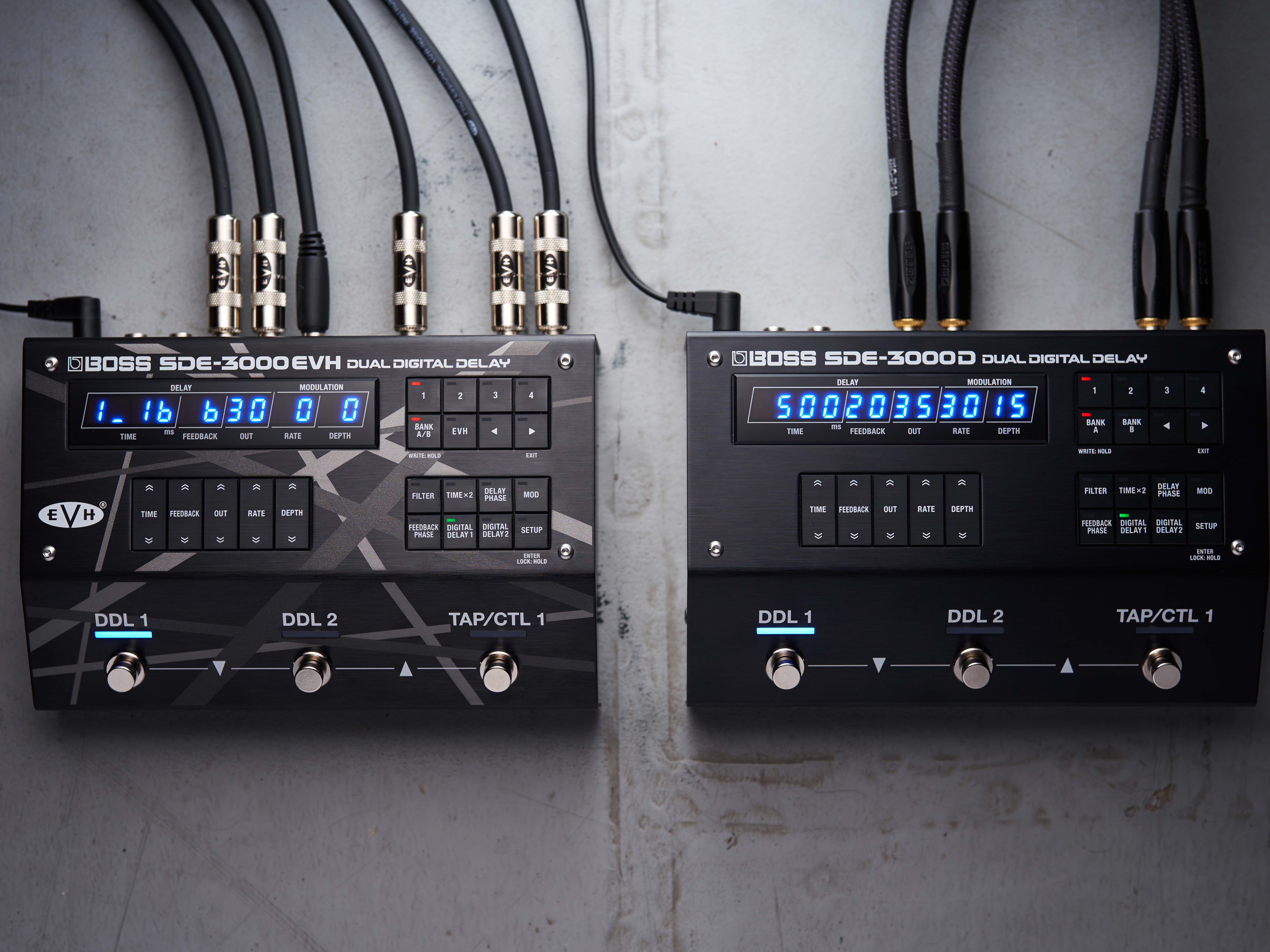Boss unveils two digital delay pedals based on the classic