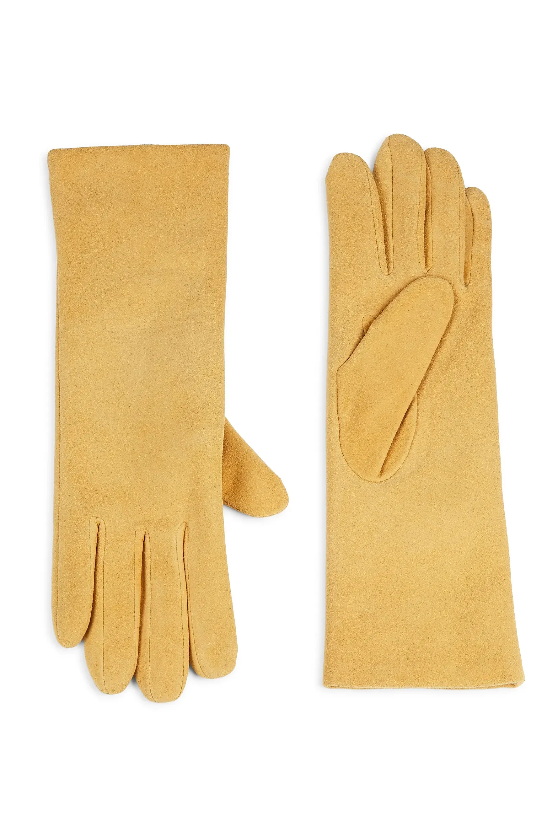 Cashmere-Lined Suede Gloves
