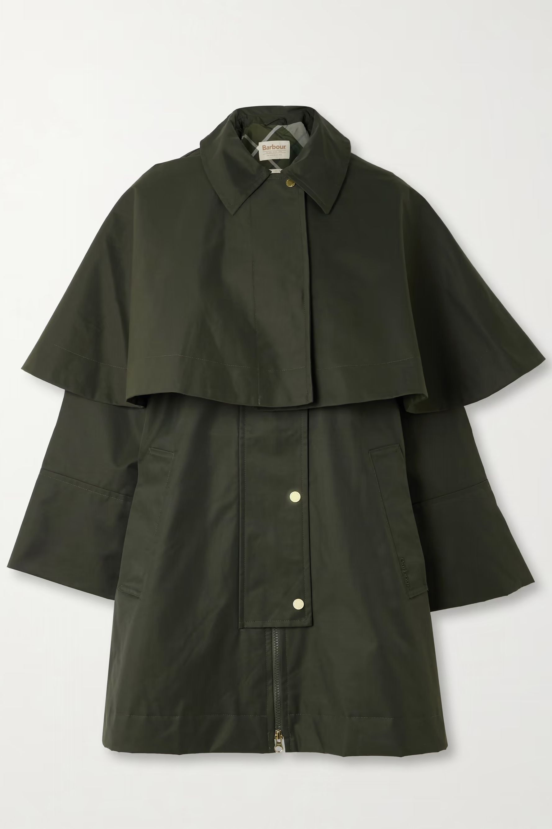 Barbour, Fia Cape-Effect Cotton-Blend Twill Jacket