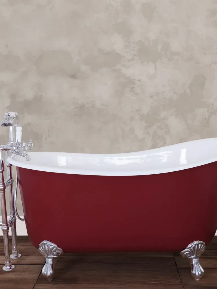 victorian plumbing, Hurlingham Shelley 0TH Cast Iron Bath Chrome Feet