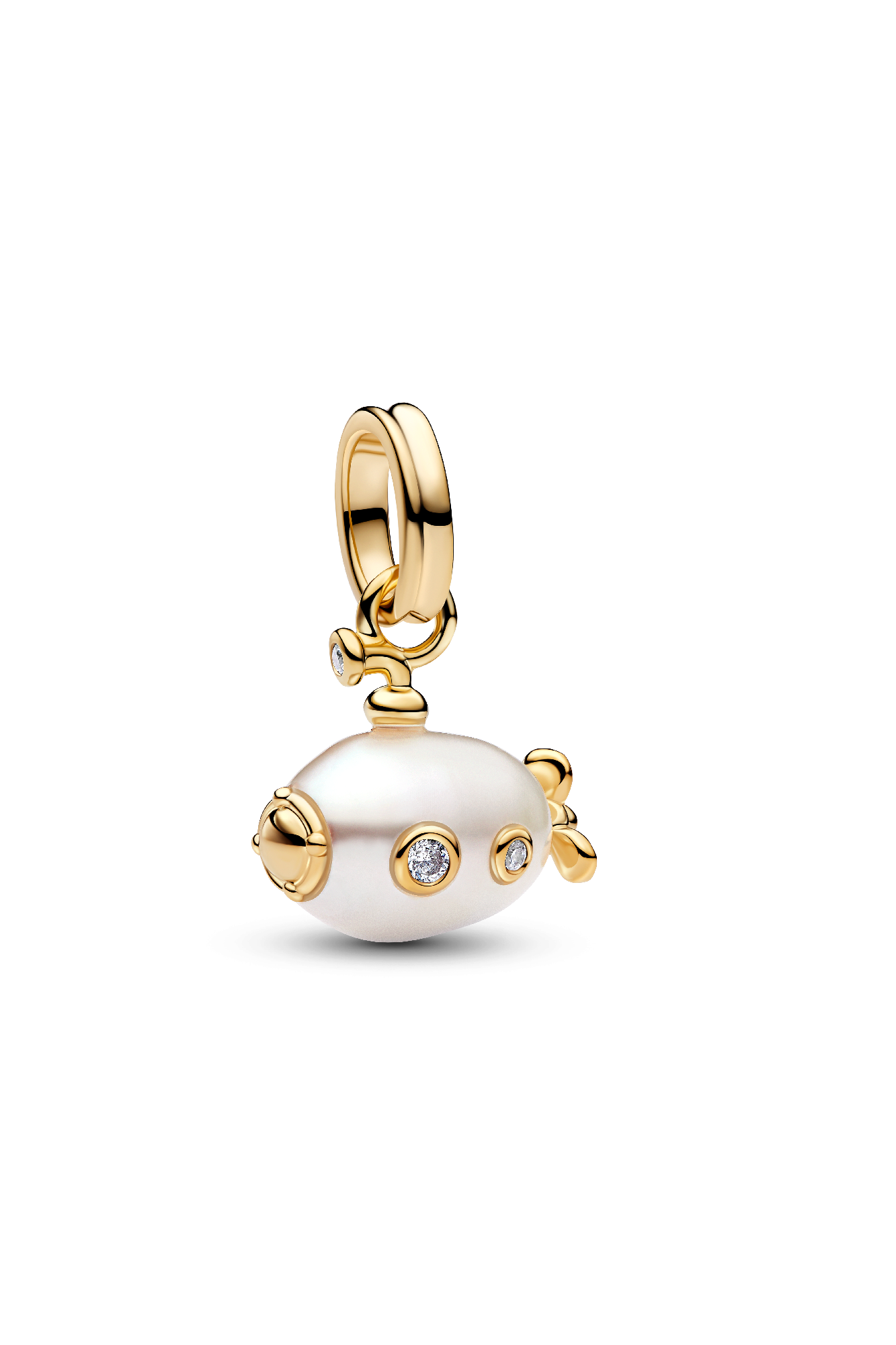 Treated Freshwater Cultured Baroque Pearl Submarine Dangle Charm