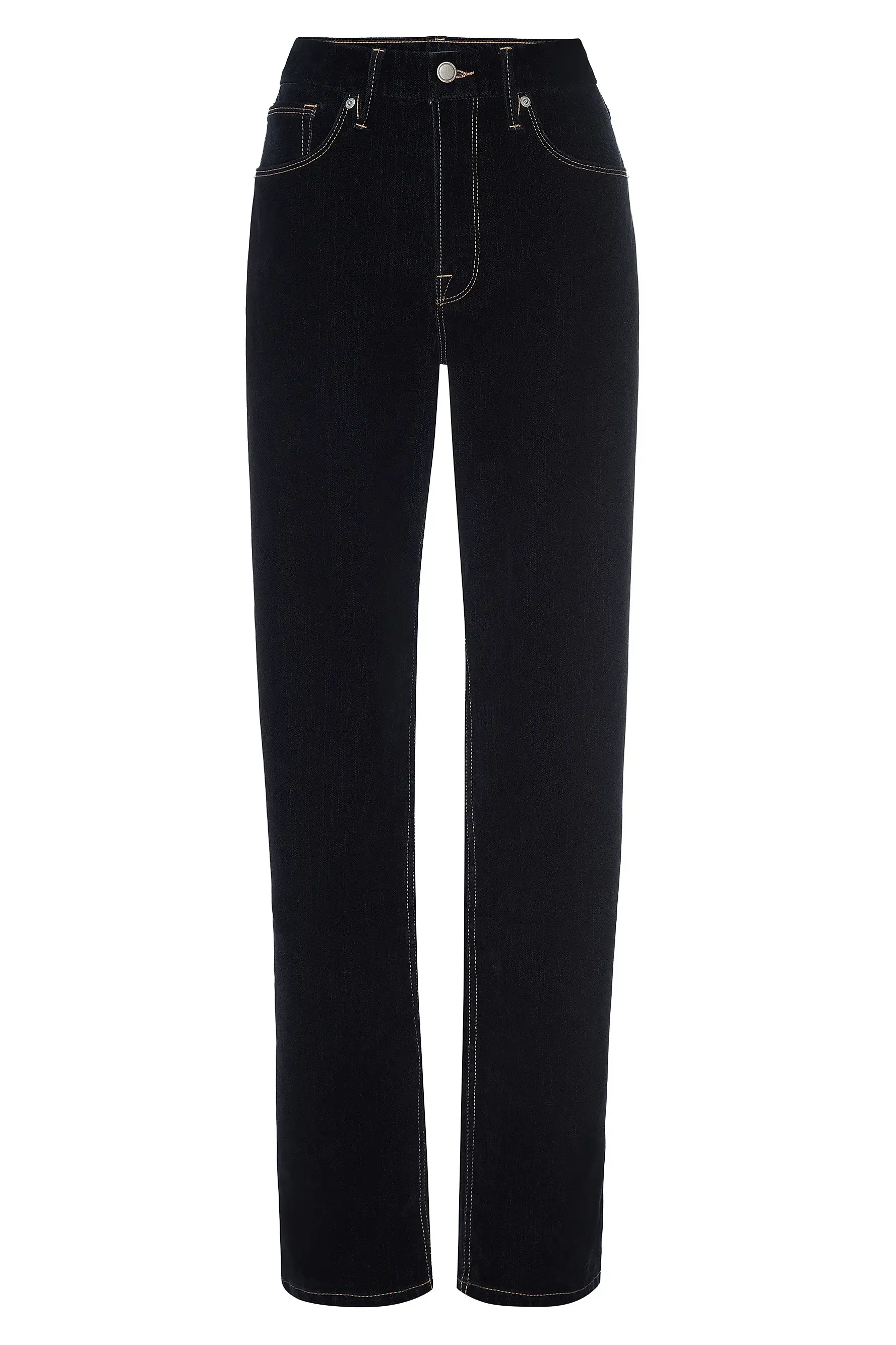 Good Icon Denim High-Rise Straight-Leg Jeans