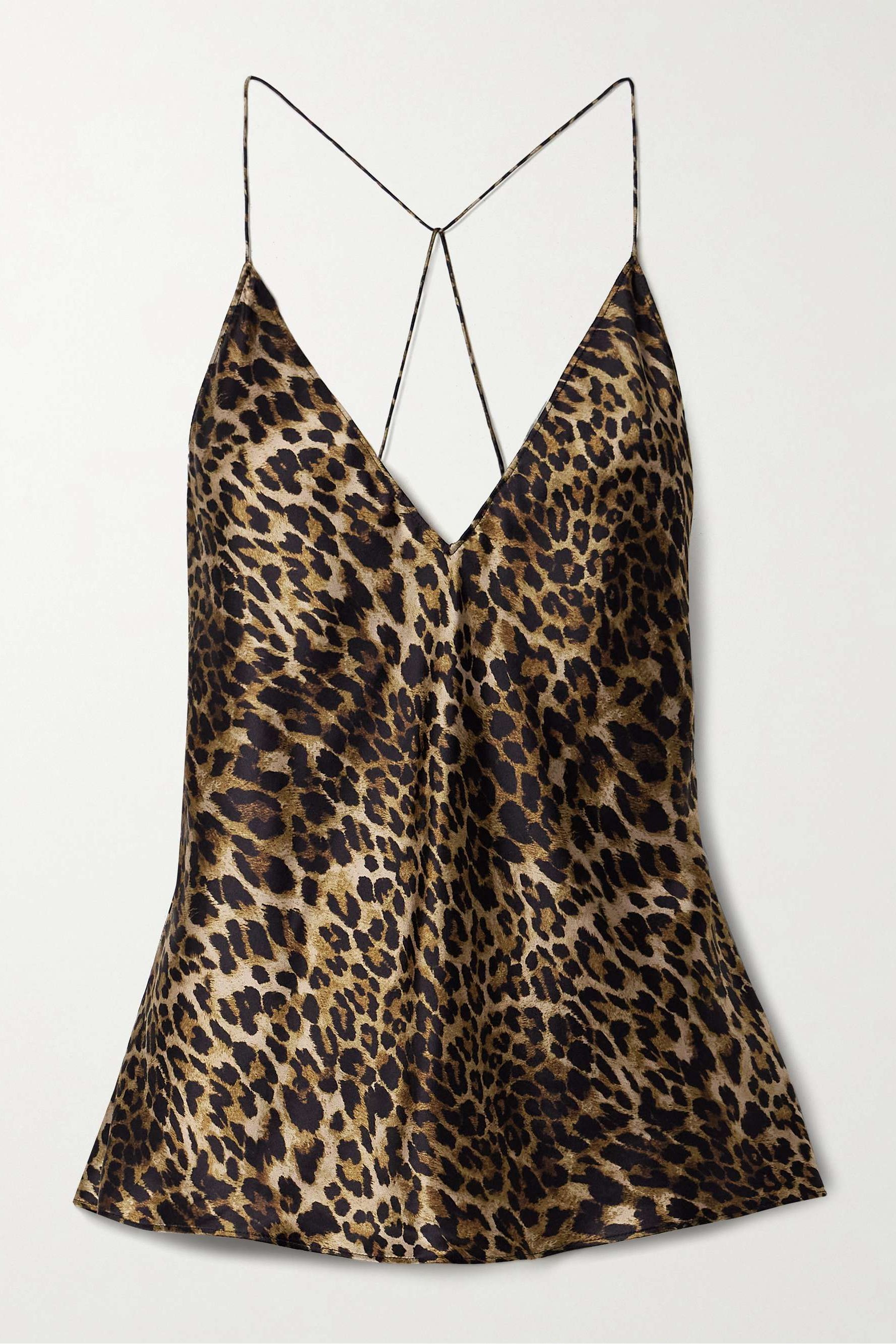 Emile Leopard-Print Silk Camisole