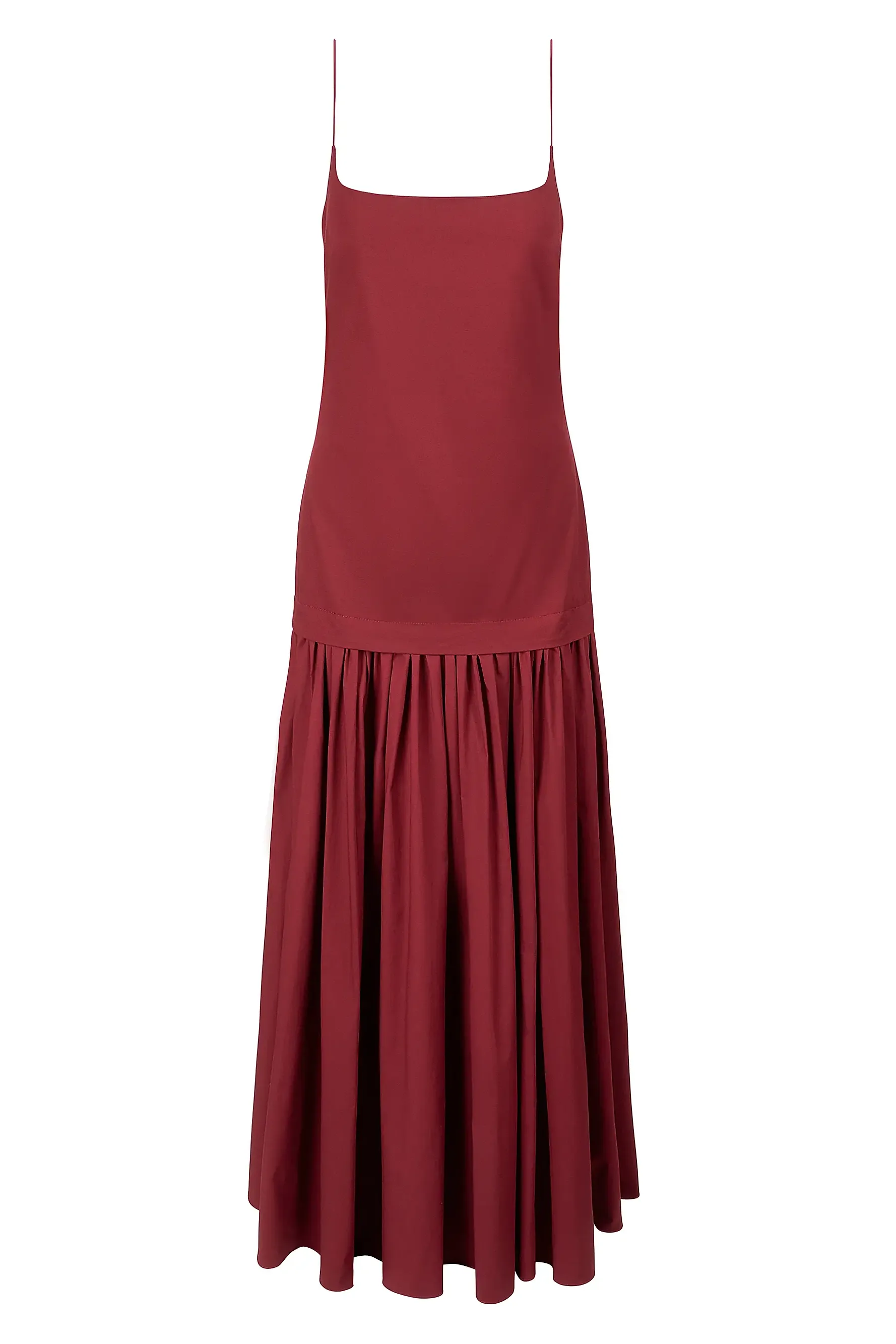 Ari Poplin Drop-Waist Slipdress