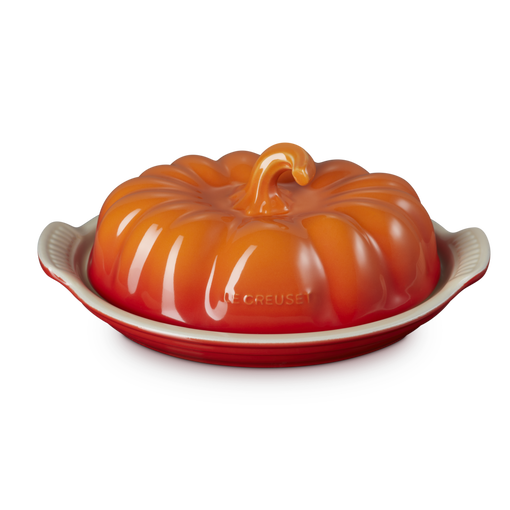 Stoneware Pumpkin Butter Dish